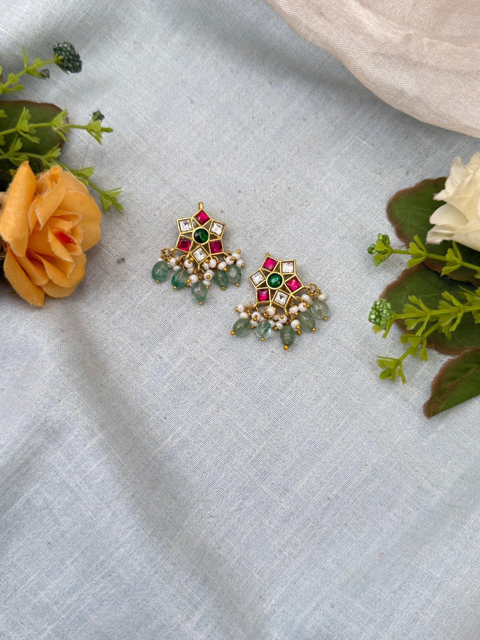 Royal Jadau kundan Bugadi Earcuff Earrings 0537 - Mahilas