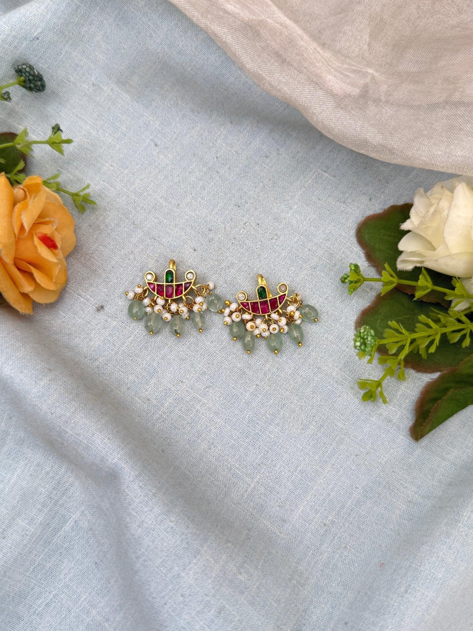 Royal Jadau kundan Bugadi Earcuff Earrings 0539 - Mahilas