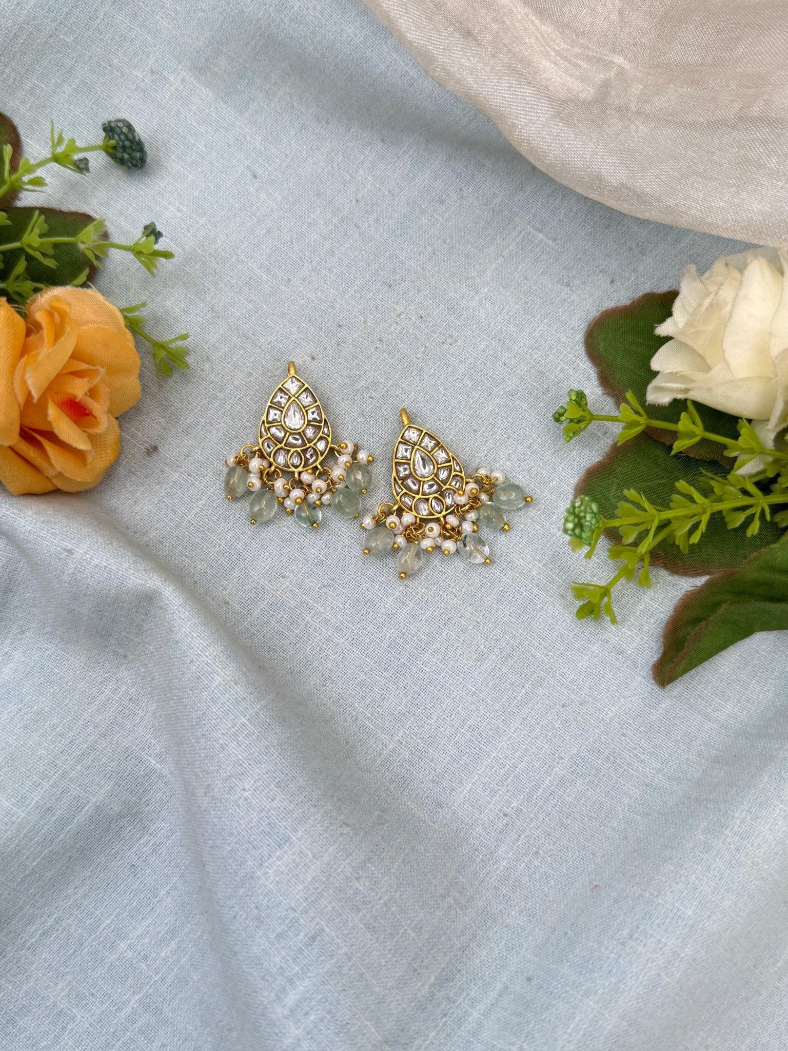 Royal Jadau kundan Bugadi Earcuff Earrings 0540 - Mahilas