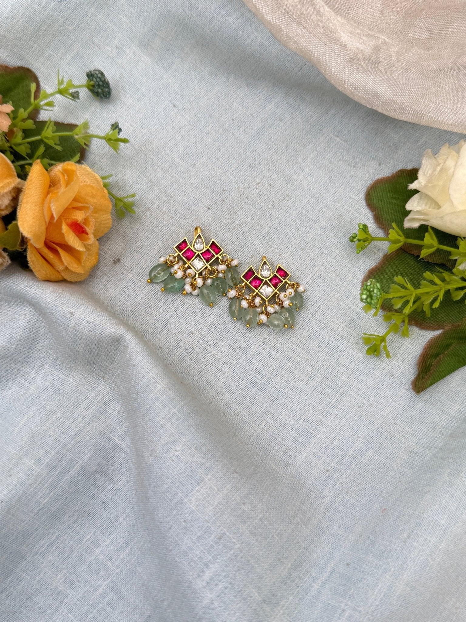 Royal Jadau kundan Bugadi Earcuff Earrings 0541 - Mahilas