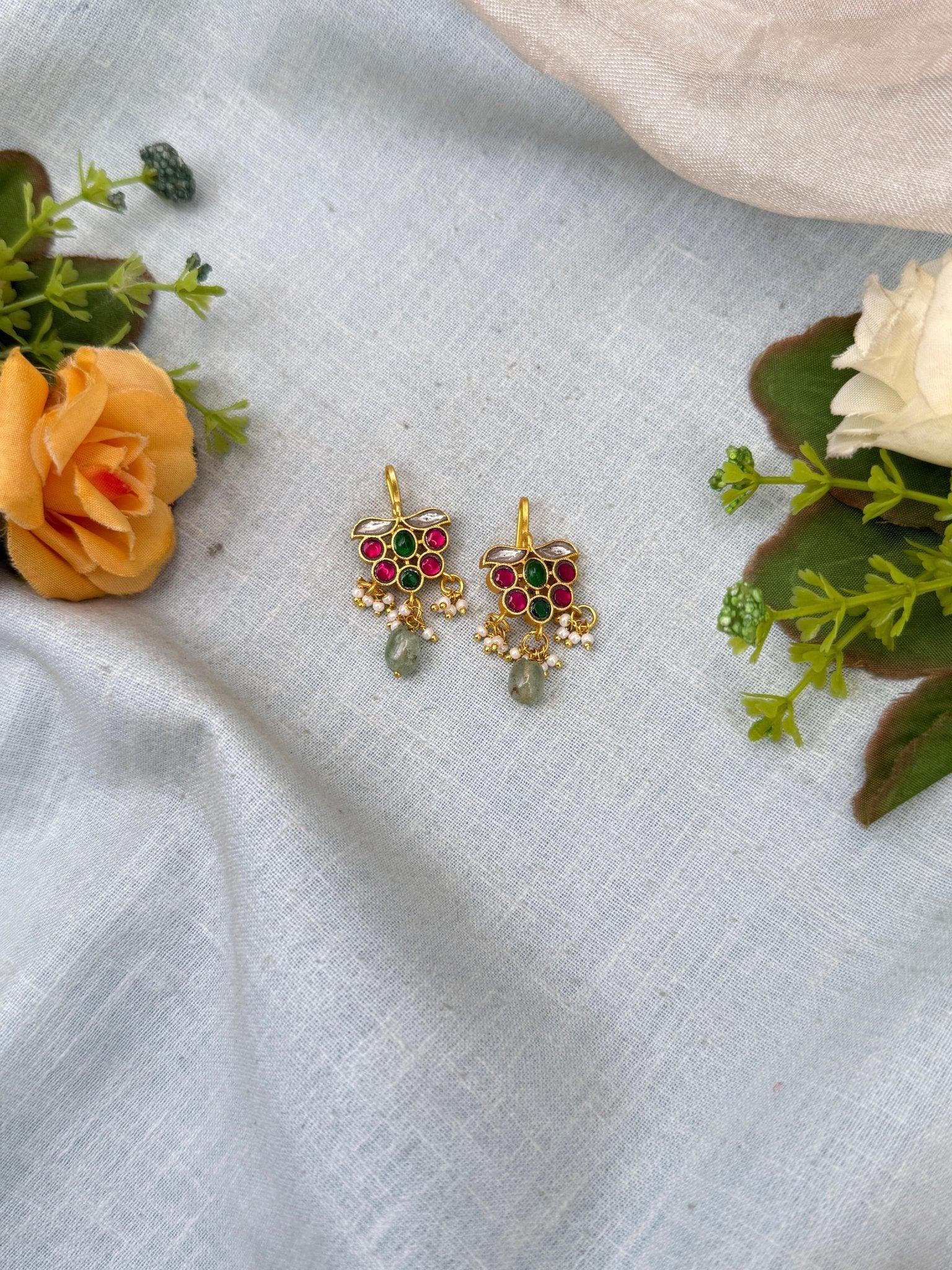 Royal Jadau kundan Bugadi Earcuff Earrings 0543 - Mahilas