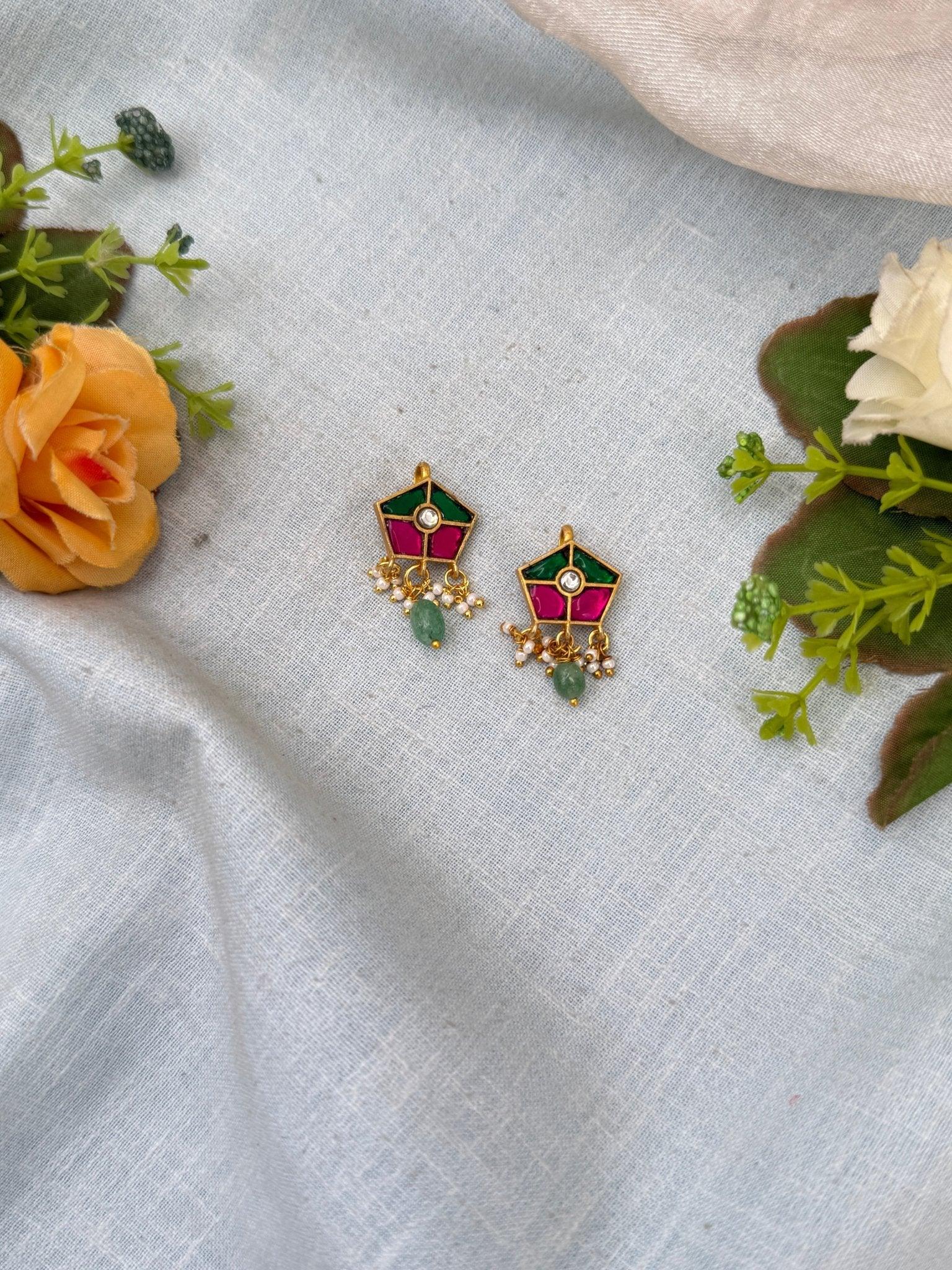 Royal Jadau kundan Bugadi Earcuff Earrings 0544 - Mahilas