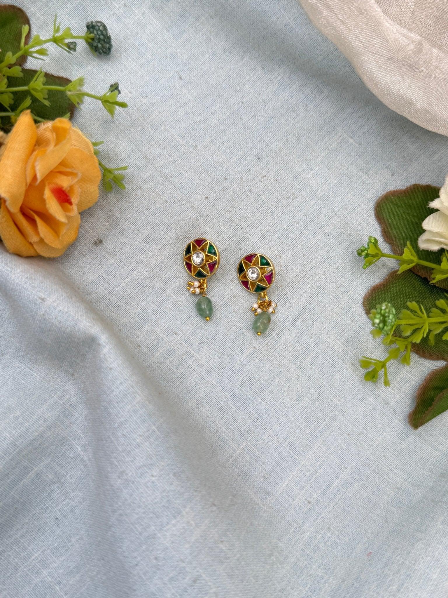 Royal Jadau kundan Bugadi Earcuff Earrings 0545 - Mahilas