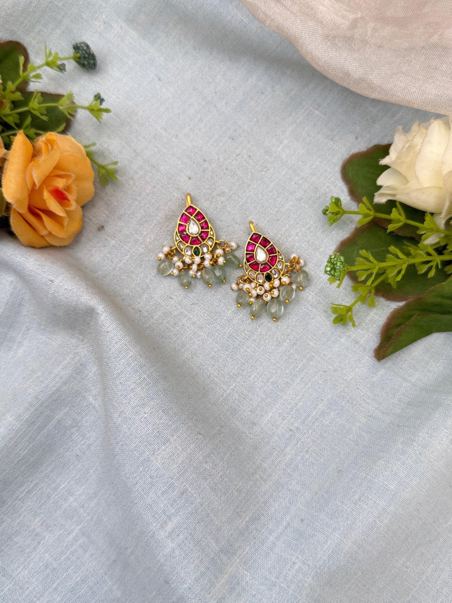 Royal Jadau kundan Bugadi Earcuff Earrings 0547 - Mahilas