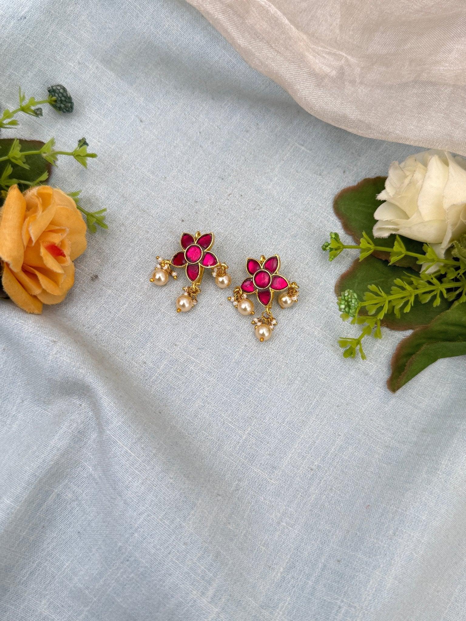 Royal Jadau kundan Bugadi Earcuff Earrings 0552 - Mahilas