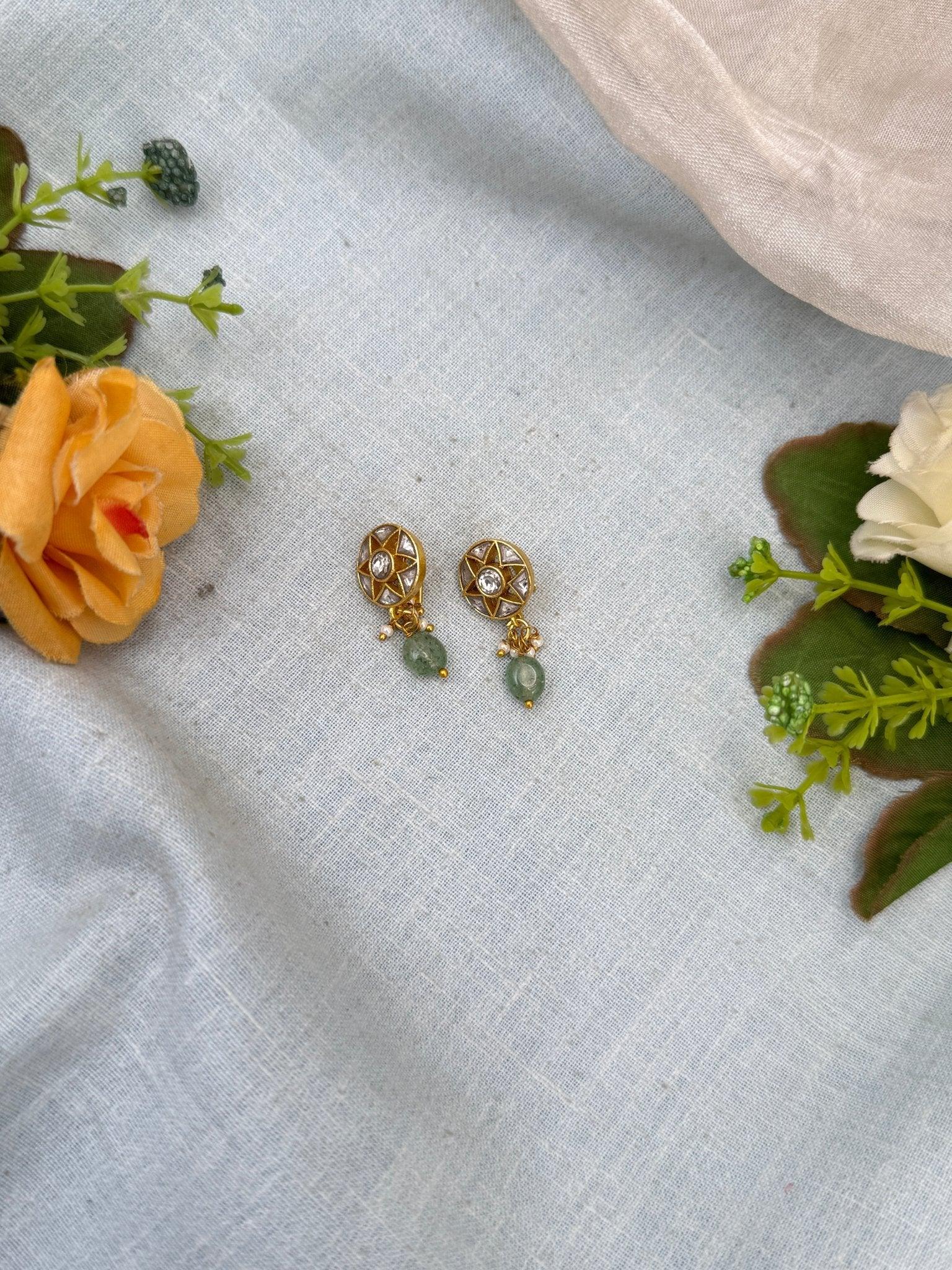 Royal Jadau kundan Bugadi Earcuff Earrings 0557 - Mahilas