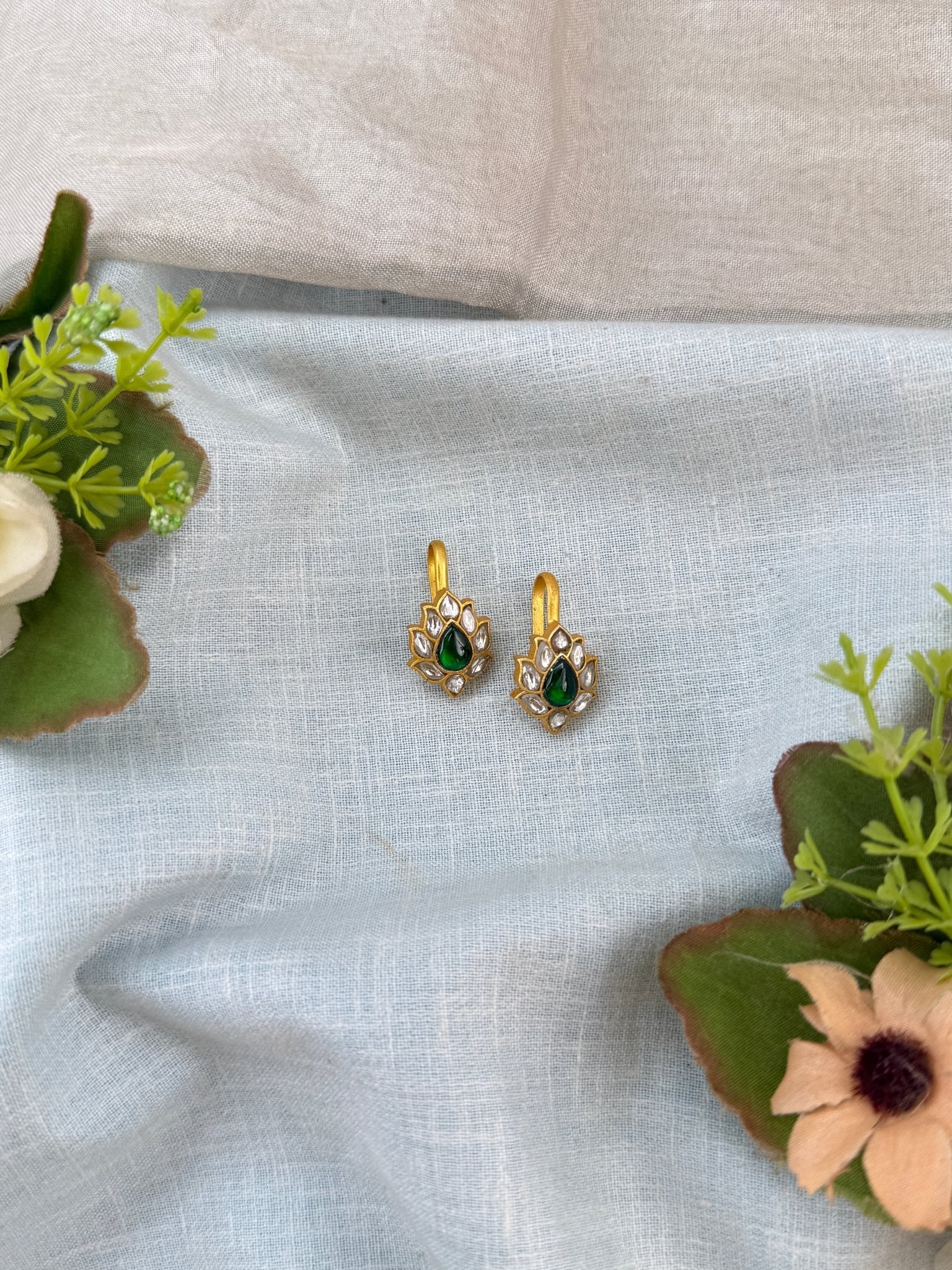 Royal Jadau Kundan Bugadi Earrings 0623 - Mahilas