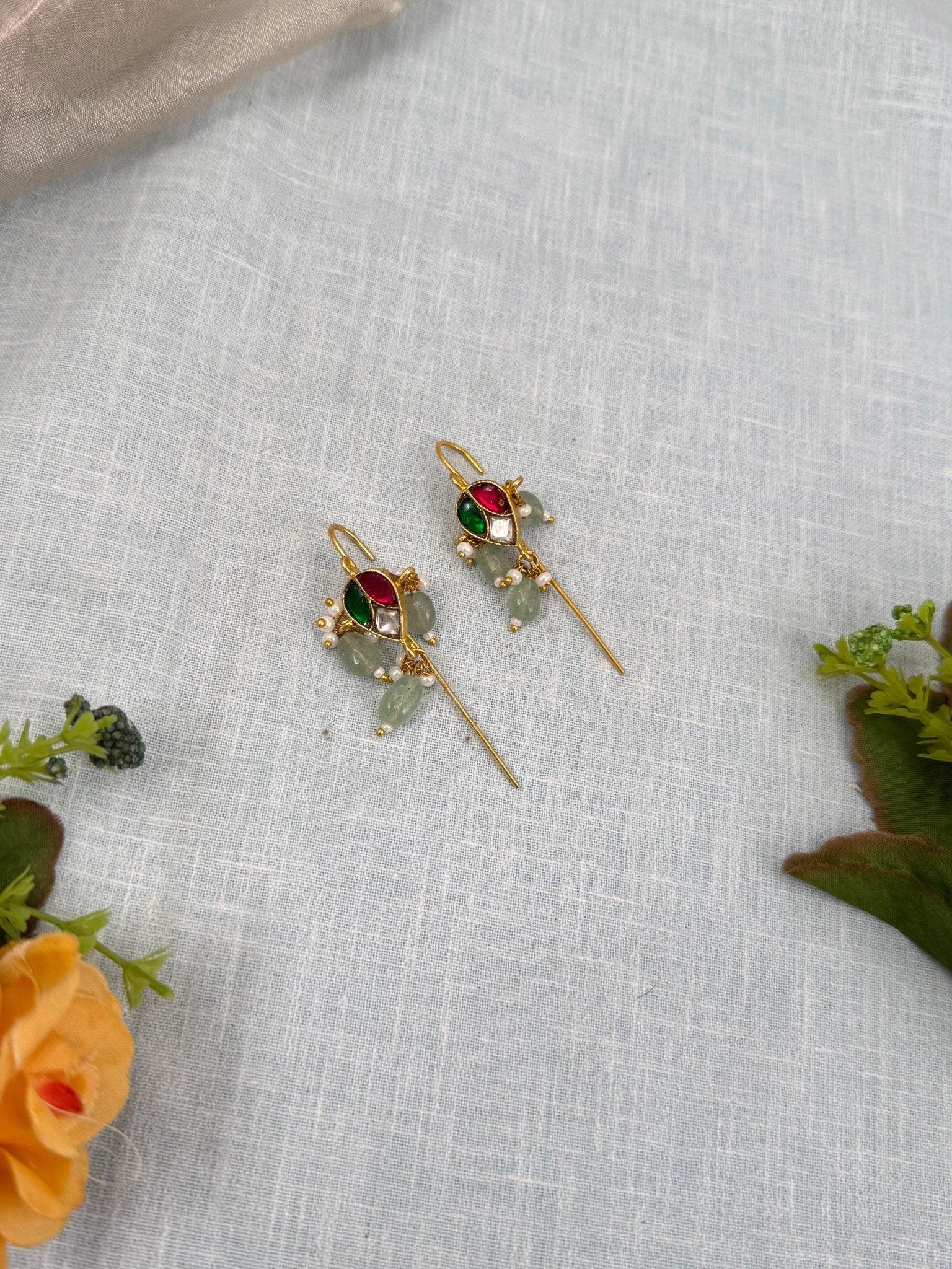 Royal Jadau Kundan Earcuff Earrings 0446 - Mahilas