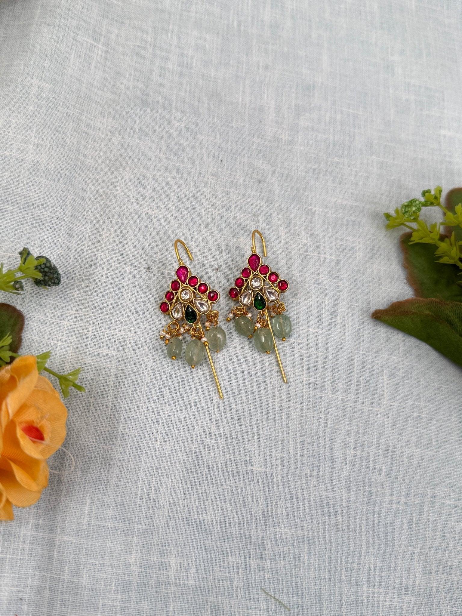 Royal Jadau Kundan Earcuff Earrings 0449 - Mahilas