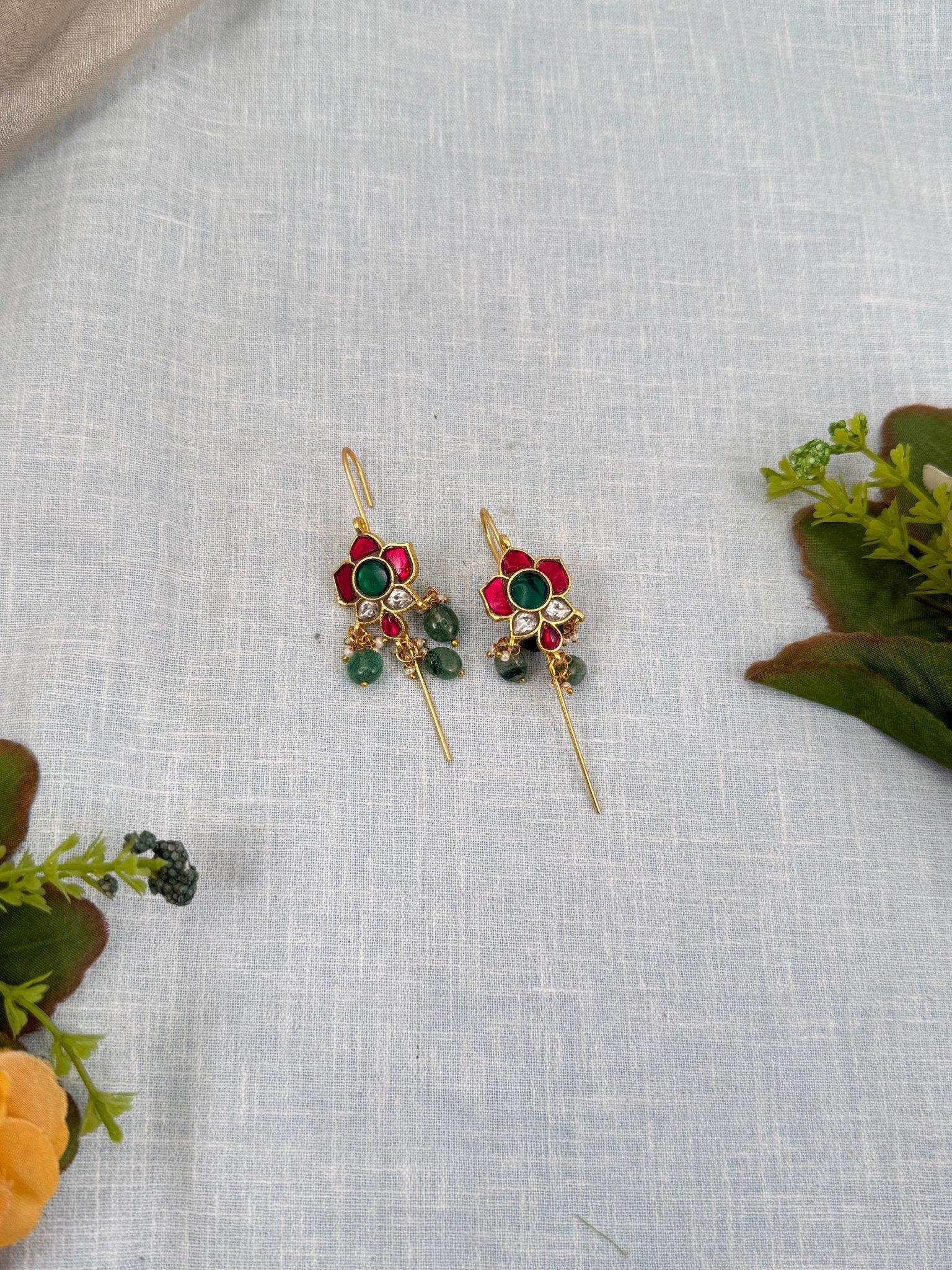 Royal Jadau Kundan Earcuff Earrings 0459 - Mahilas