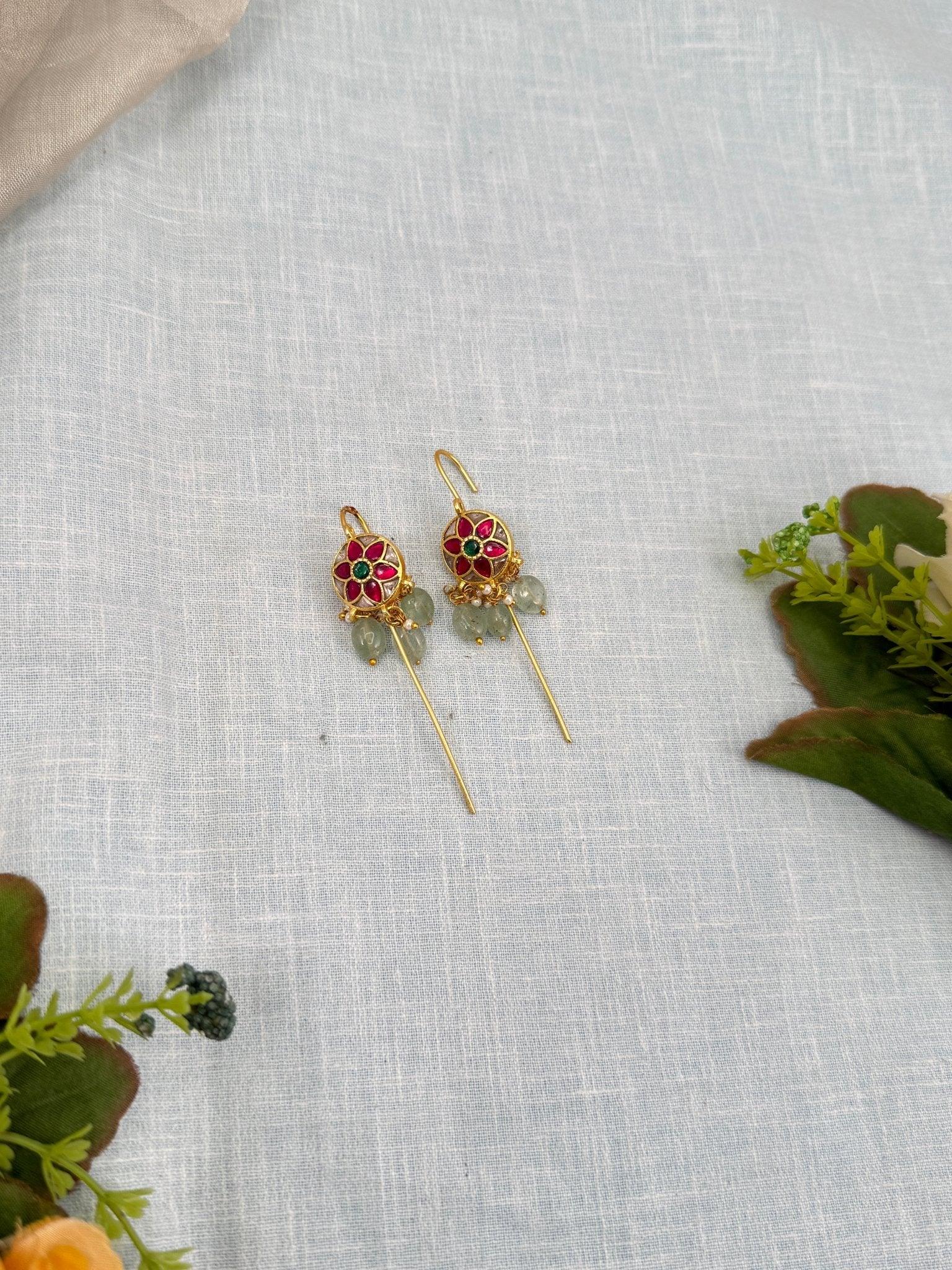 Royal Jadau Kundan Earcuff Earrings 0462 - Mahilas