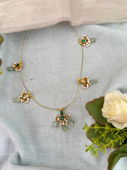 Royal Jadau Kundan Invisible Chain Necklace 1003 - Mahilas