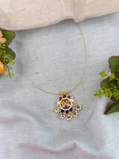Royal Jadau Kundan Invisible Chain Necklace 1019 - Mahilas
