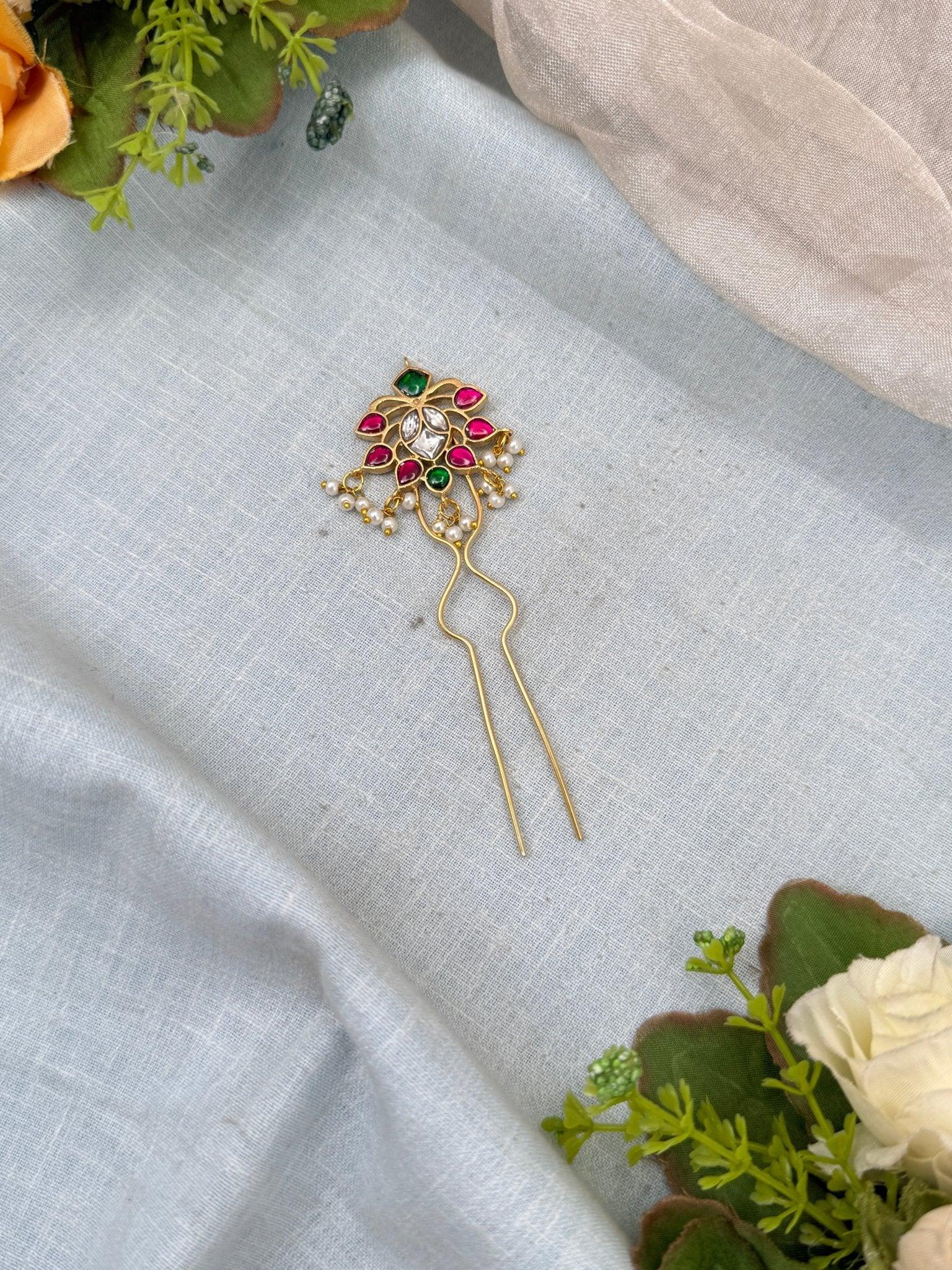 Royal Jadau kundan Jada Hook Bille 440 - Mahilas