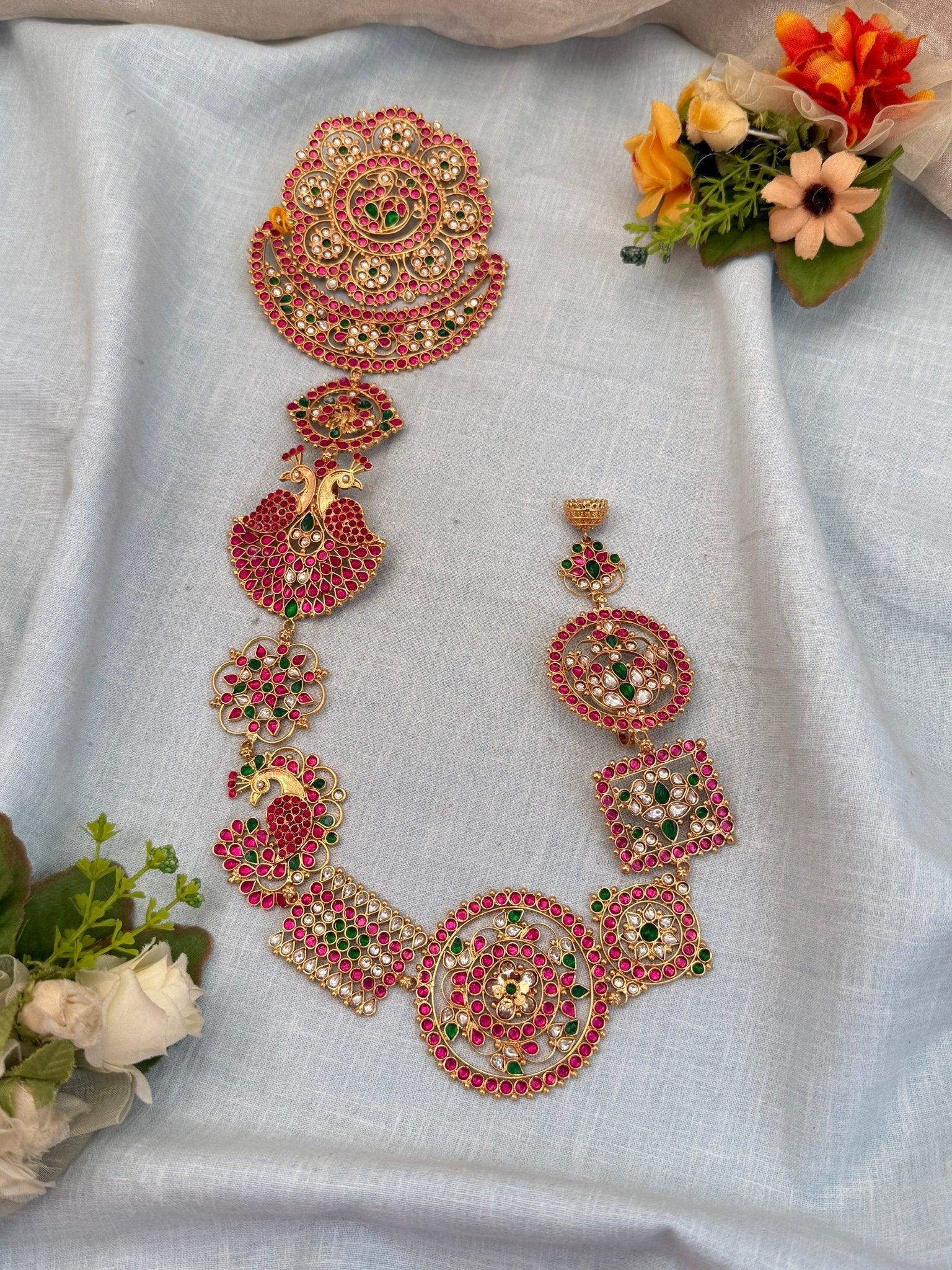 Royal Jadau Kundan Long Jadebille 405 - Mahilas