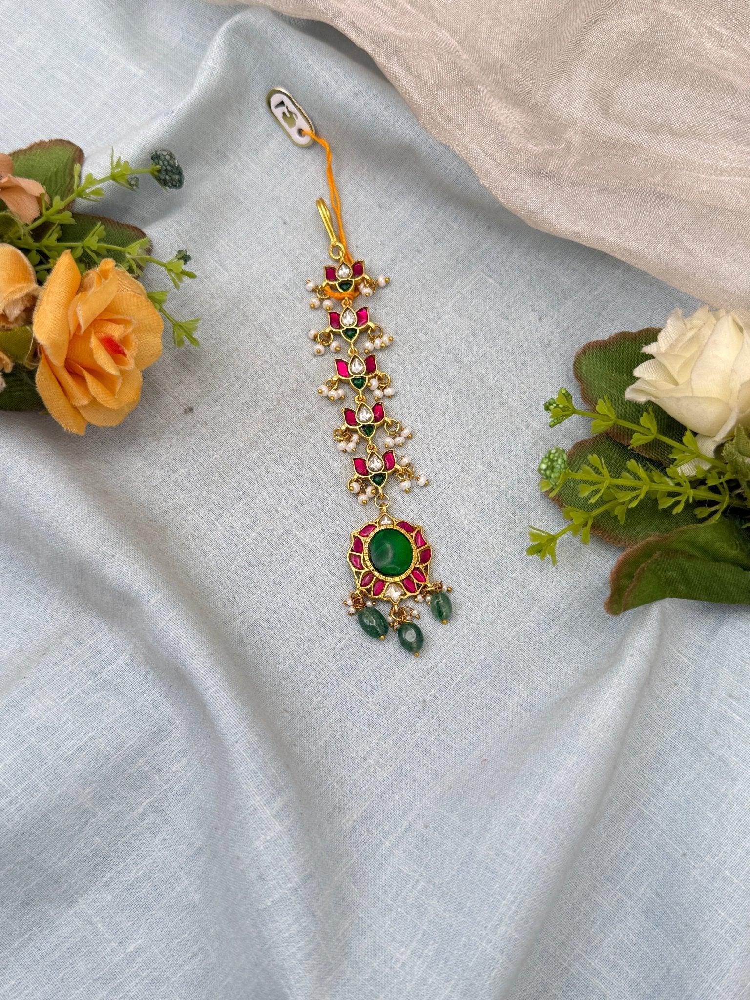 Royal Jadau kundan Maang Tikka 321 - Mahilas