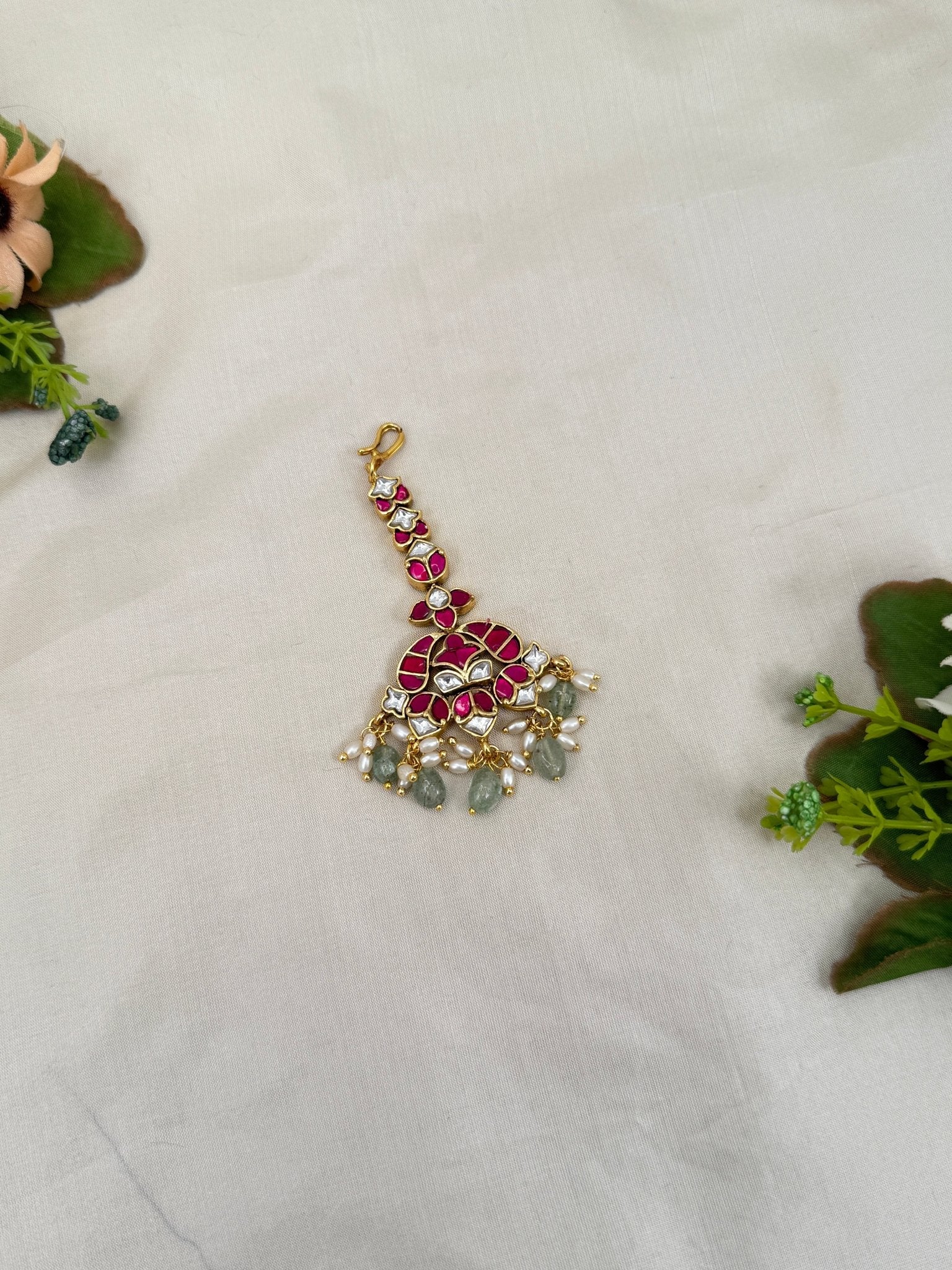 Royal Jadau Kundan Maang Tikka 4387 - Mahilas