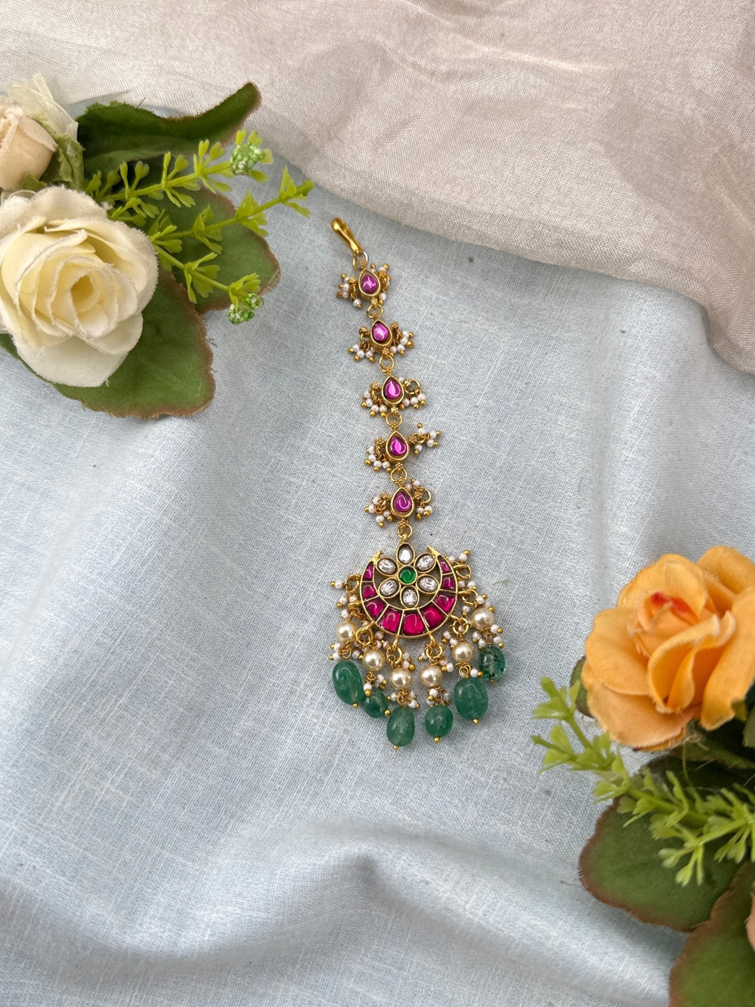 Royal Jadau Kundan Maang Tikka 508 - Mahilas