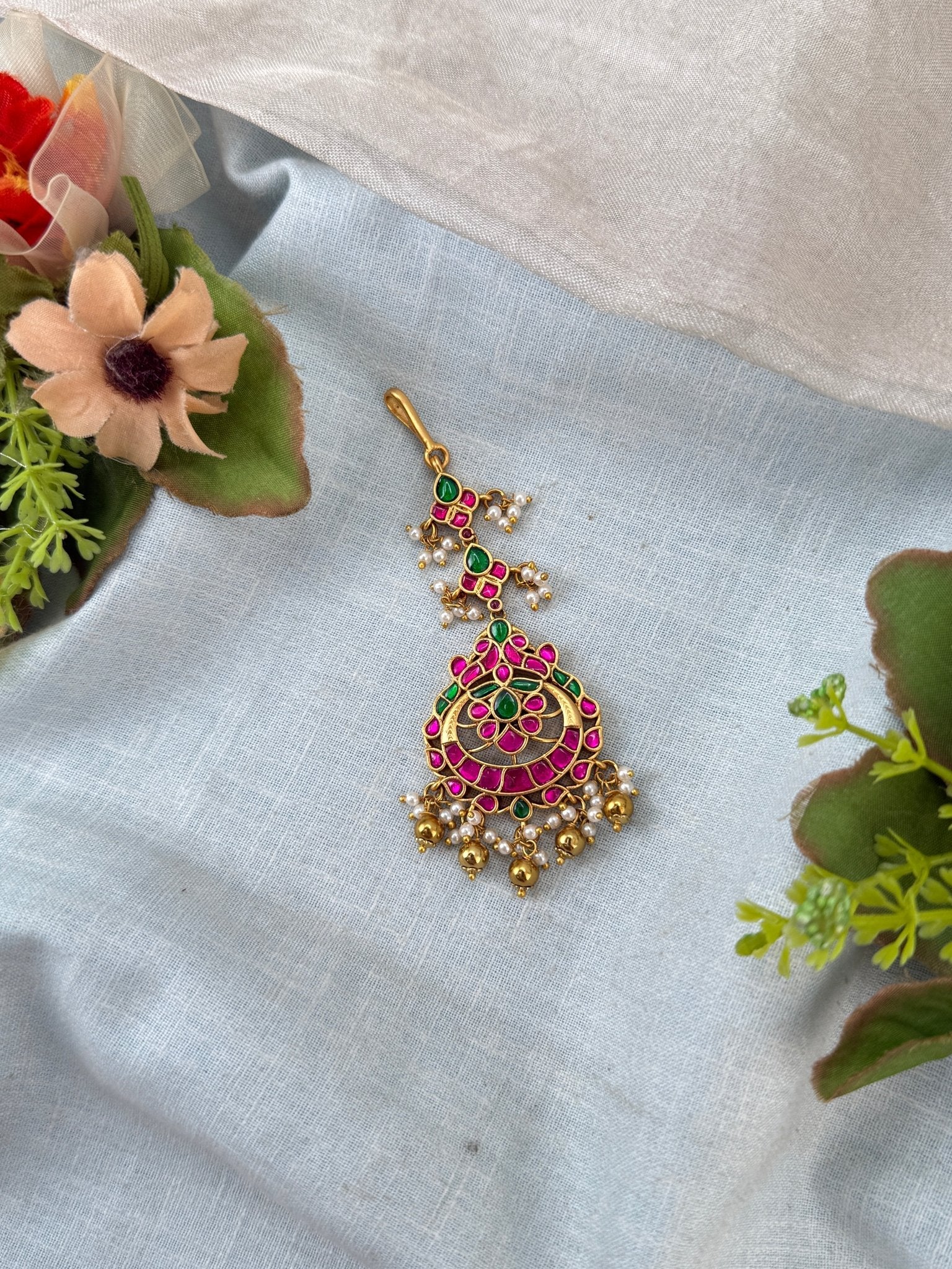 Royal Jadau Kundan Maang Tikka 513 - Mahilas