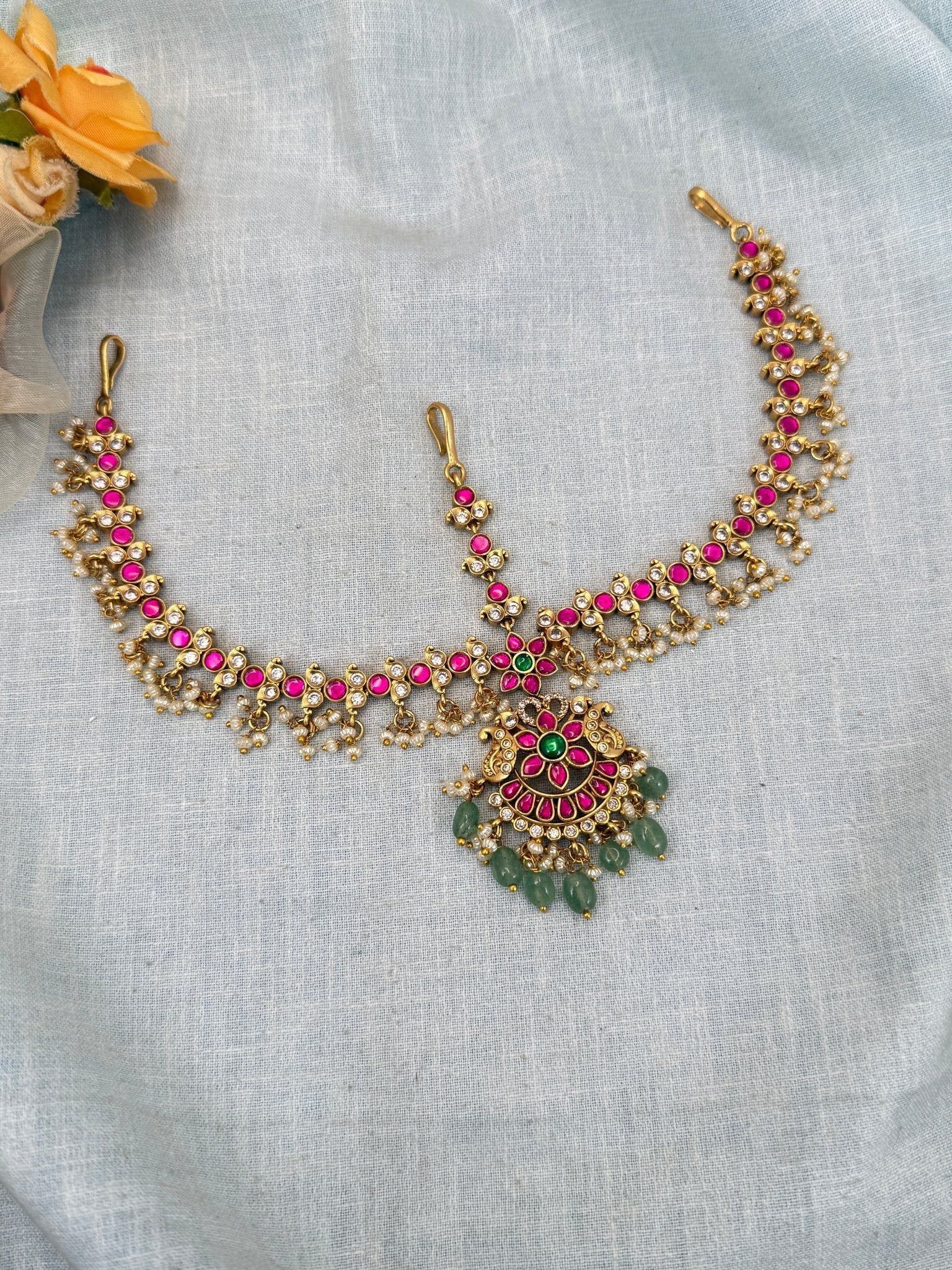 Royal Jadau Kundan Maang Tikka Mathapatti 362 - Mahilas