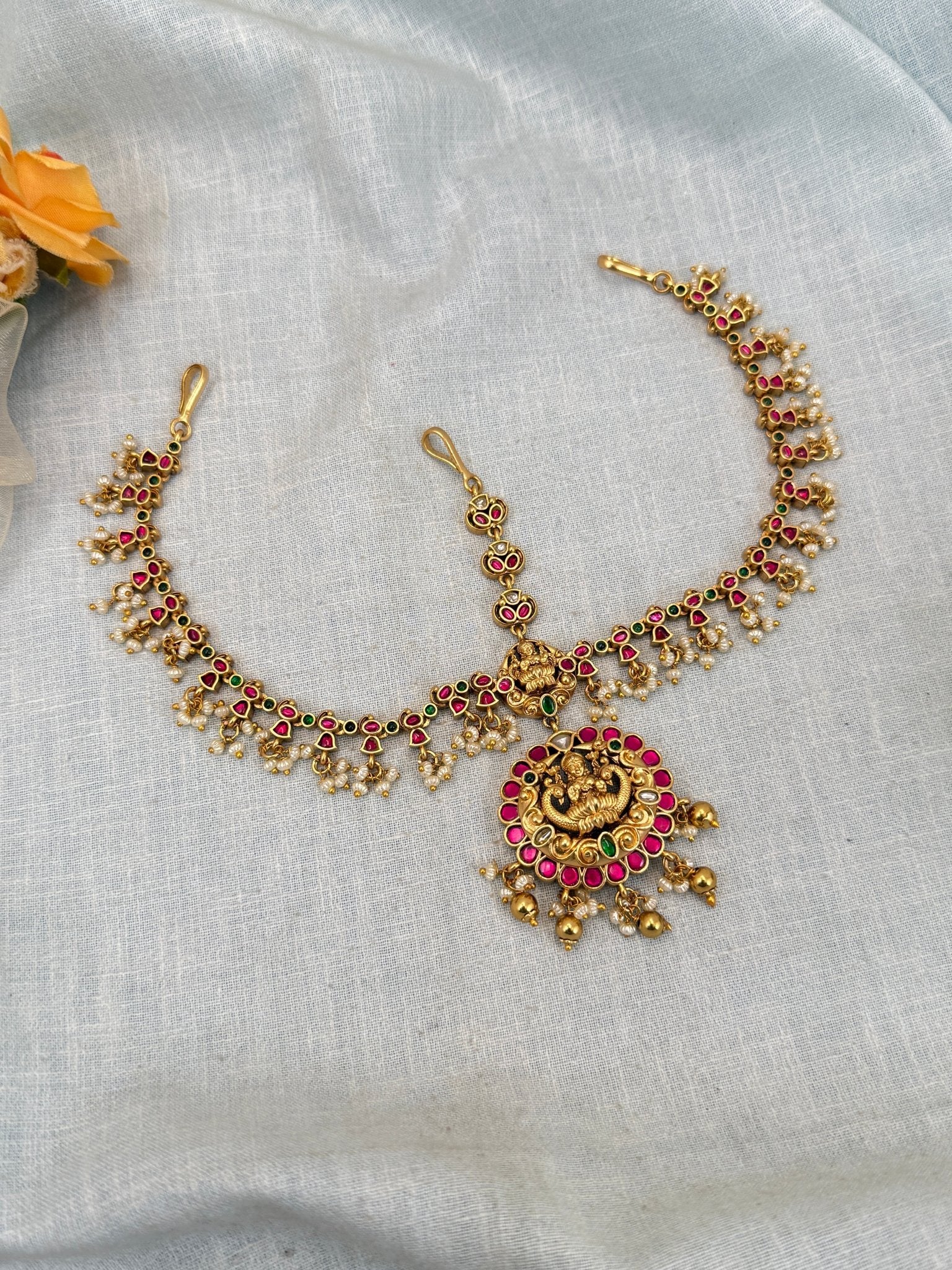 Royal Jadau Kundan Maang Tikka Mathapatti 375 - Mahilas