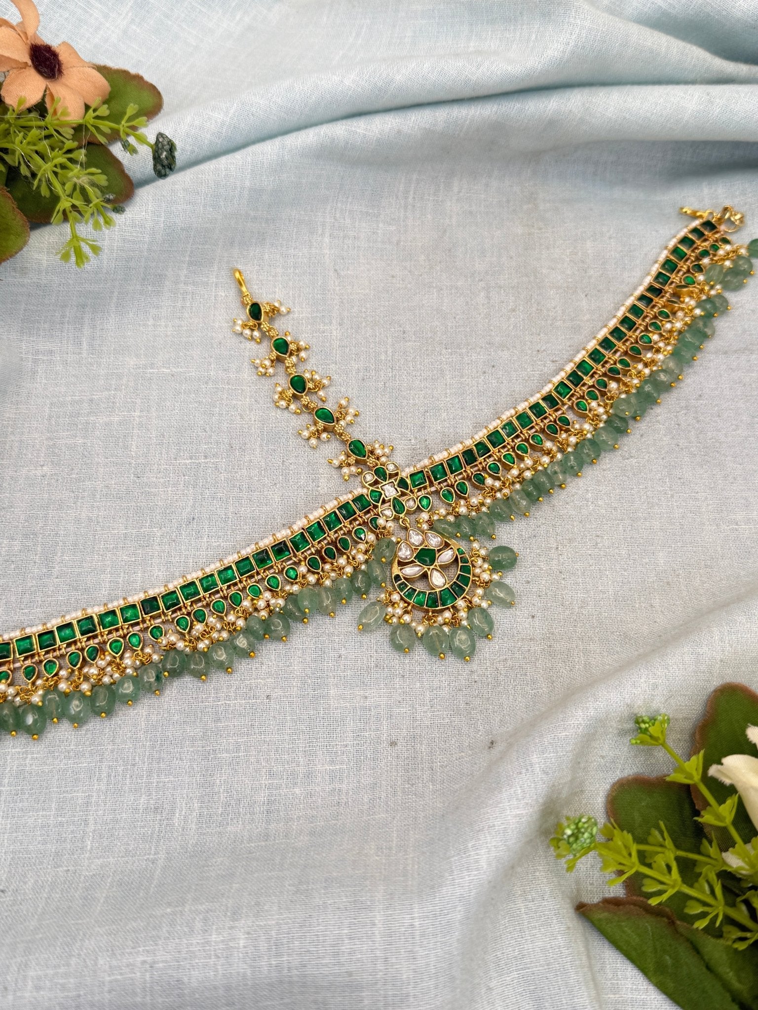 Royal Jadau Kundan Maang Tikka Mathapatti 415 - Mahilas