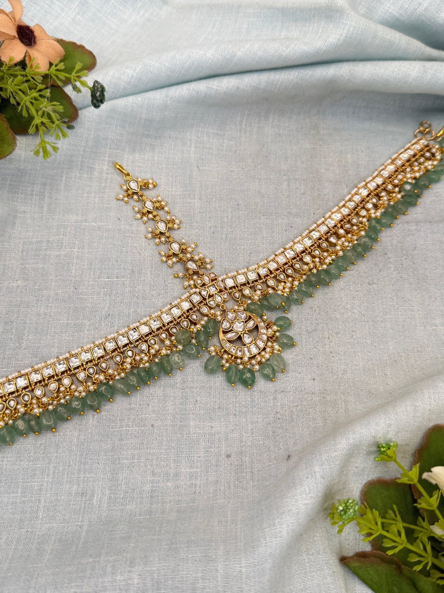 Royal Jadau Kundan Maang Tikka Mathapatti 417 - Mahilas