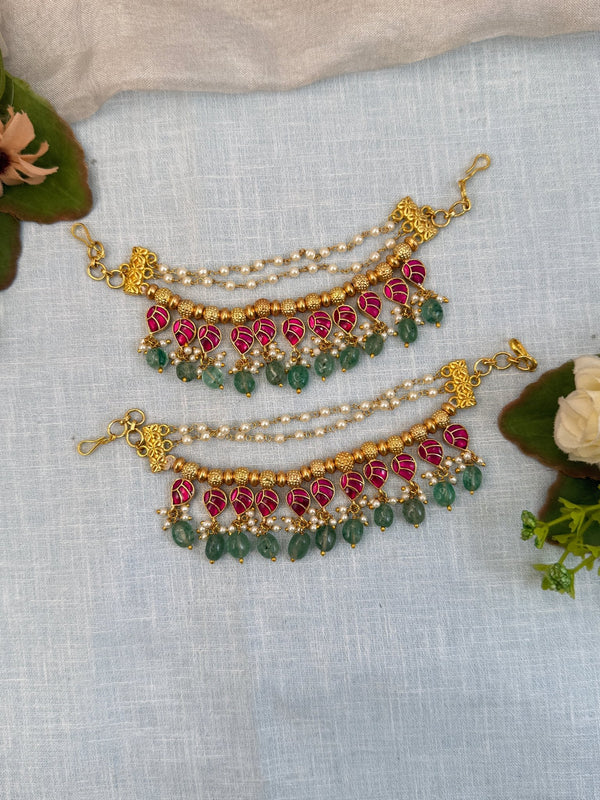 Royal Jadau Kundan Maatal Ear Chain 257