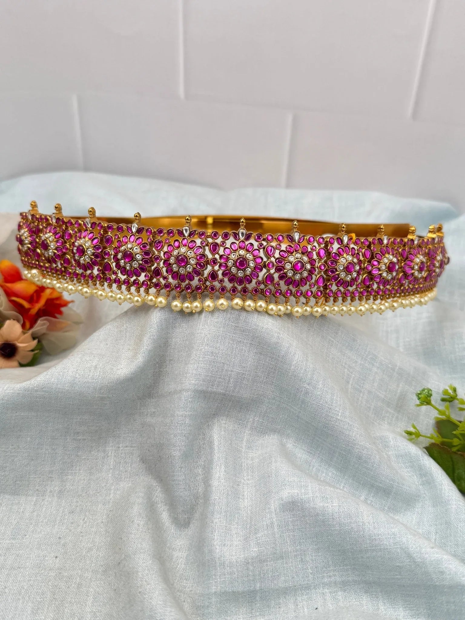 Royal Jadau Kundan Vaddanam Waistbelt 7187 - Mahilas
