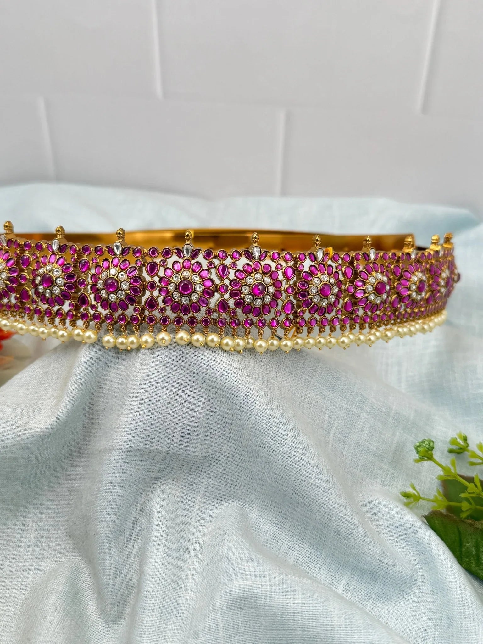 Royal Jadau Kundan Vaddanam Waistbelt 7187 - Mahilas