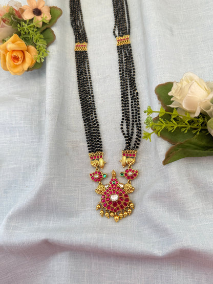 Royal Jadau Pendant Mangalya Chain 0992 - Mahilas
