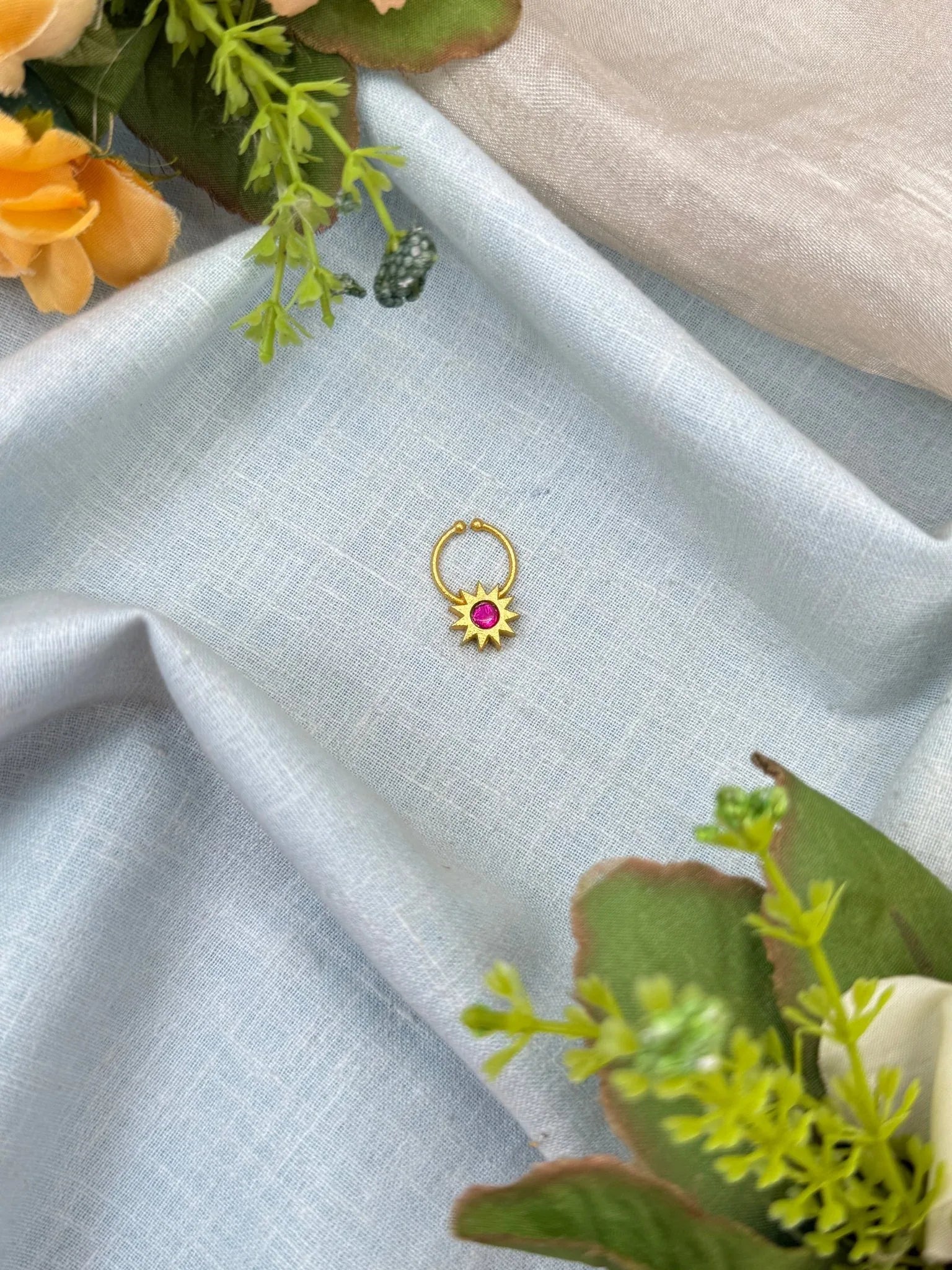 Royal Jadau Pressing Nose Pin 145 - Mahilas