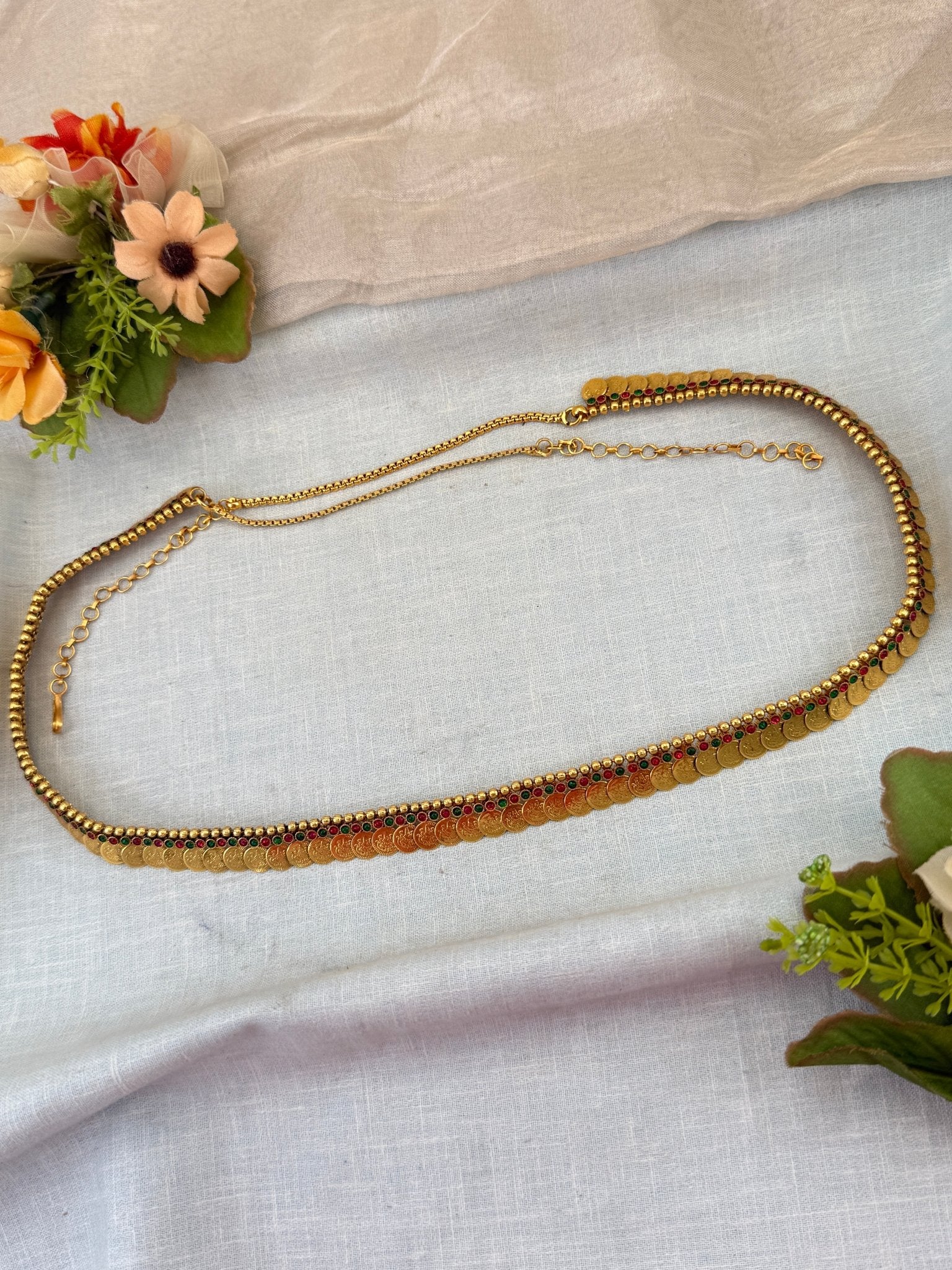 Royal Kaasu Chain Vaddanam Kamarbandh 8099 - Mahilas