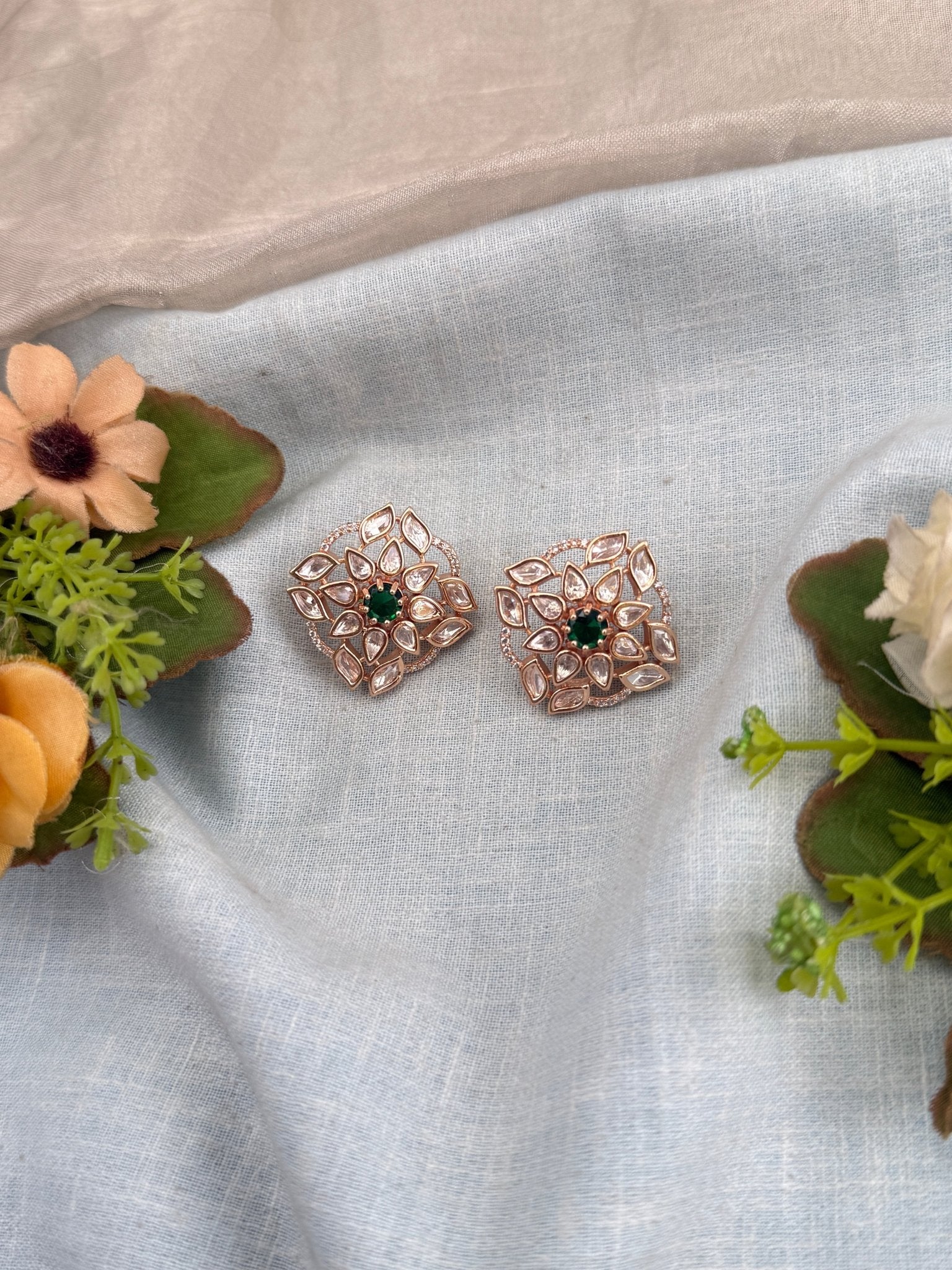 Royal Kundan Earrings 0291 - Mahilas
