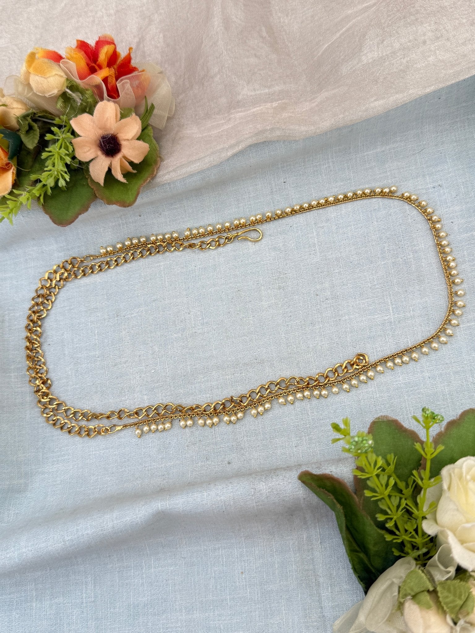 Royal Single Layer Antique Chain Vaddanam Kamarbandh 8095 - Mahilas