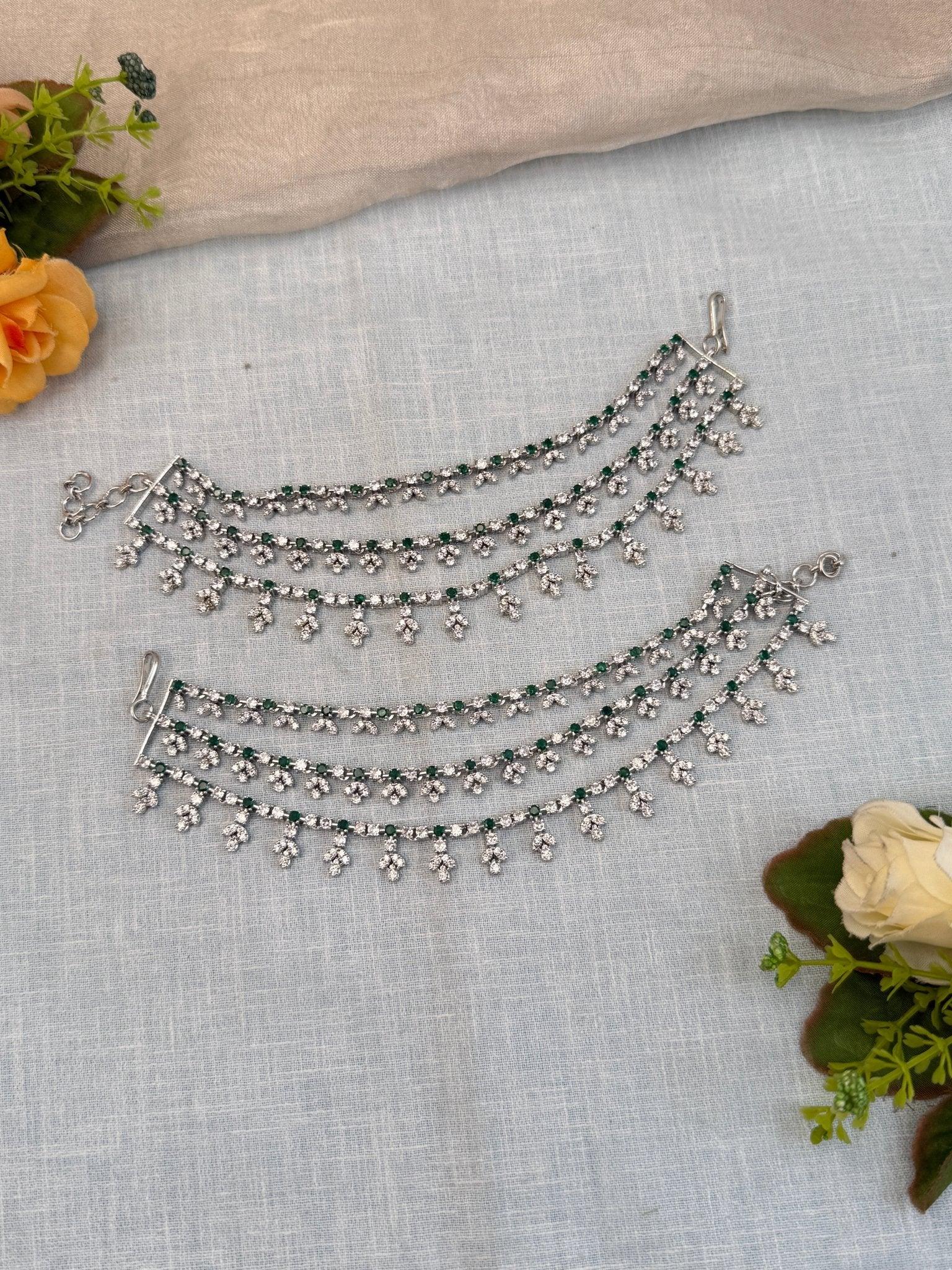 Royal Stone Maatal Ear Chain 259 - Mahilas