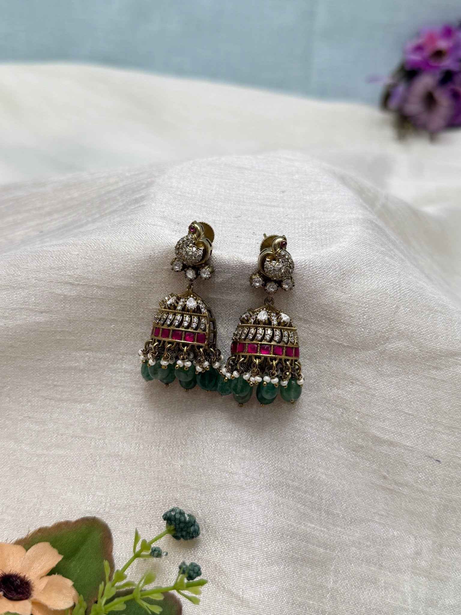 Royal Victorian Jhumka Earrings 0184 - Mahilas
