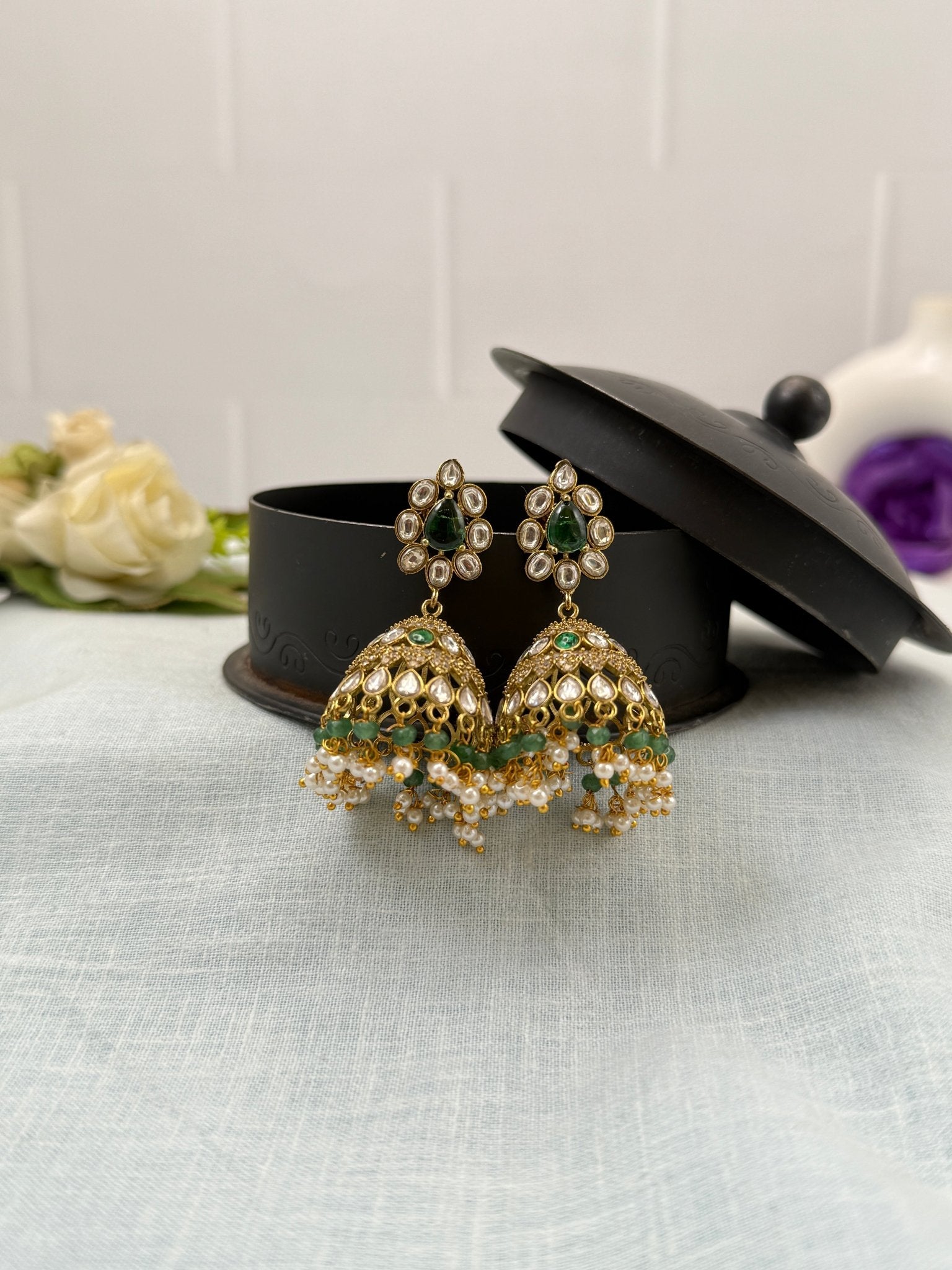 Royal Victorian Jhumka Earrings 0261 - Mahilas