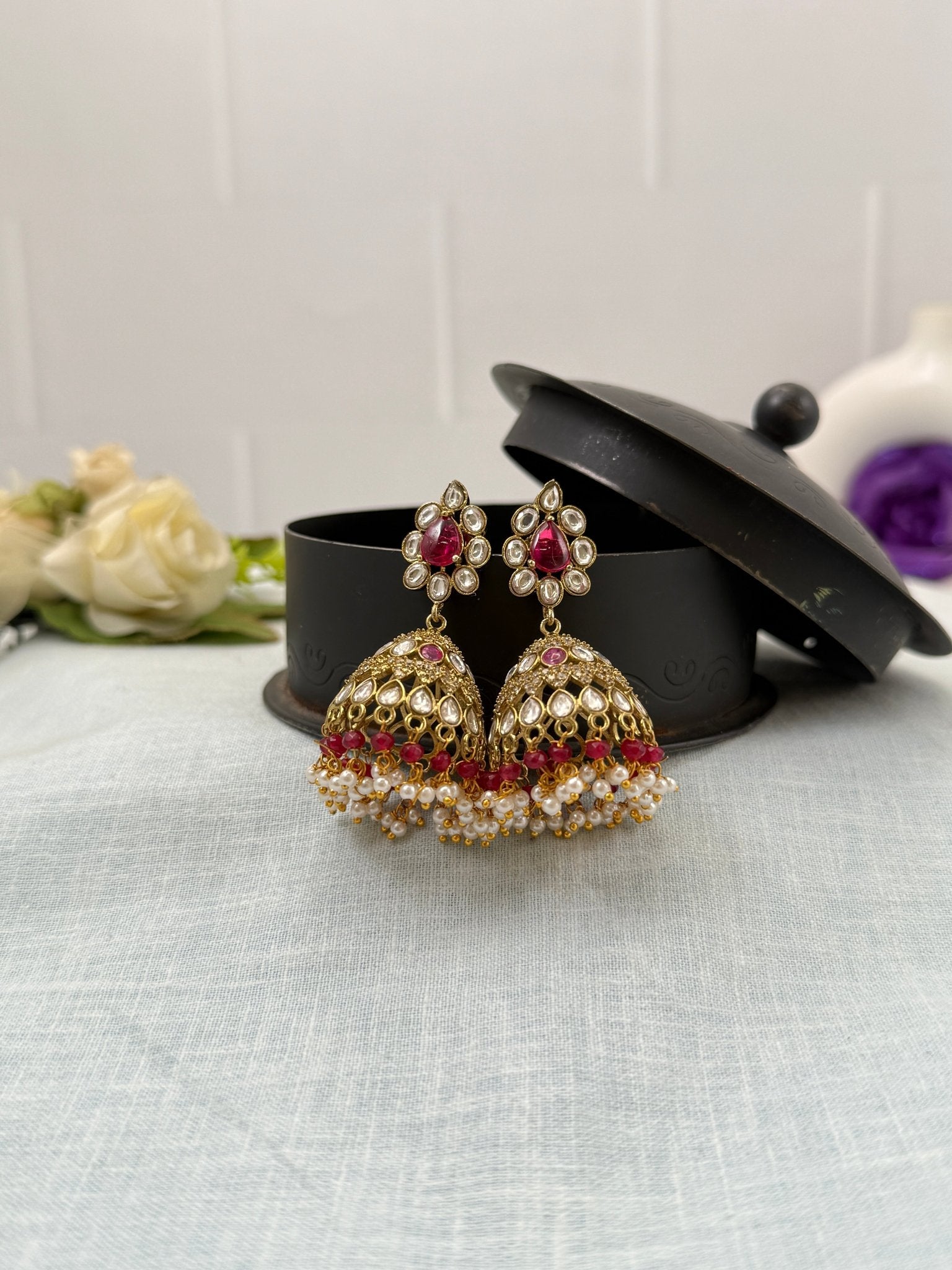 Royal Victorian Jhumka Earrings 0262 - Mahilas