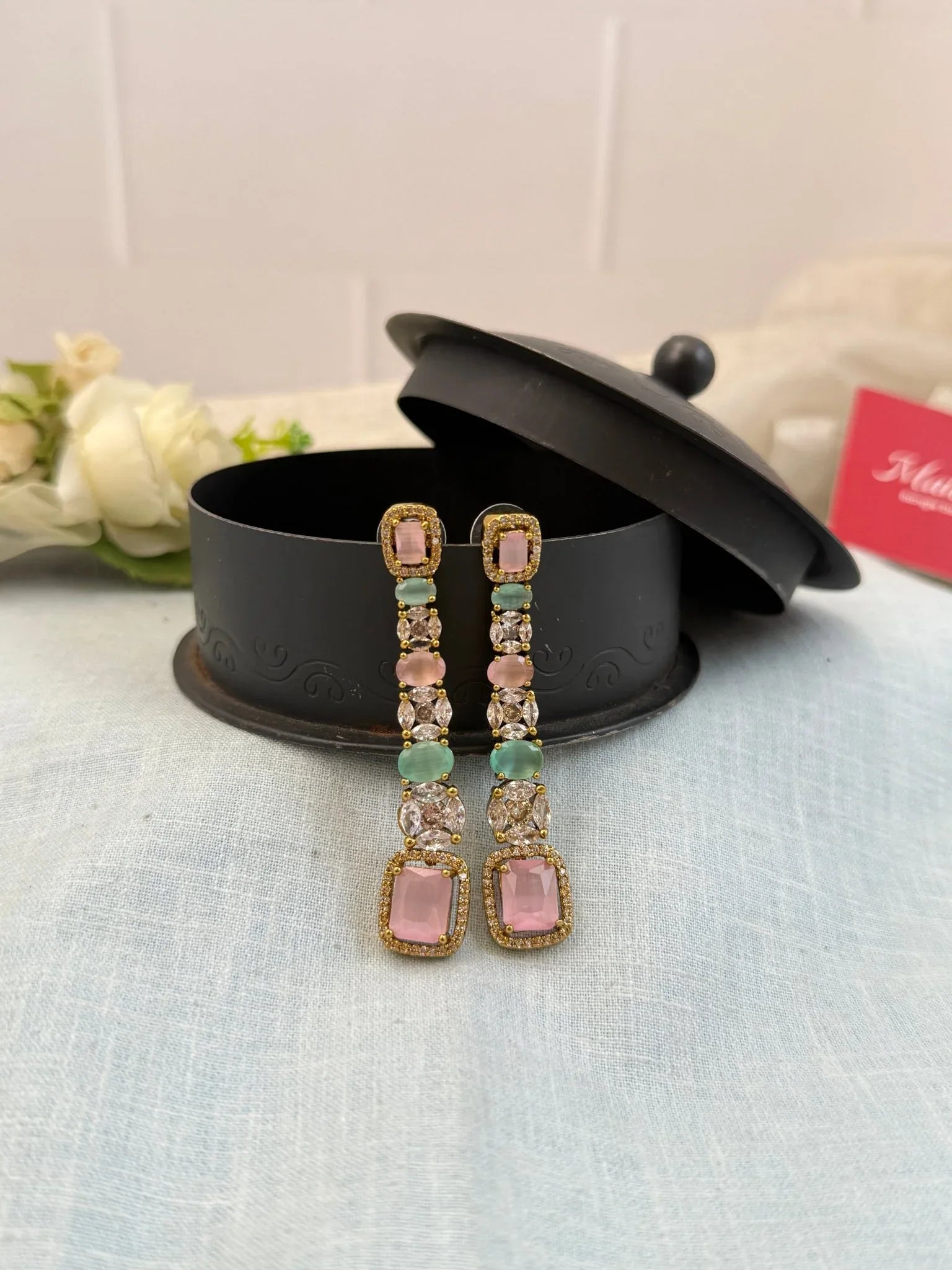 Royal Victorian Stone Earrings 0231 - Mahilas