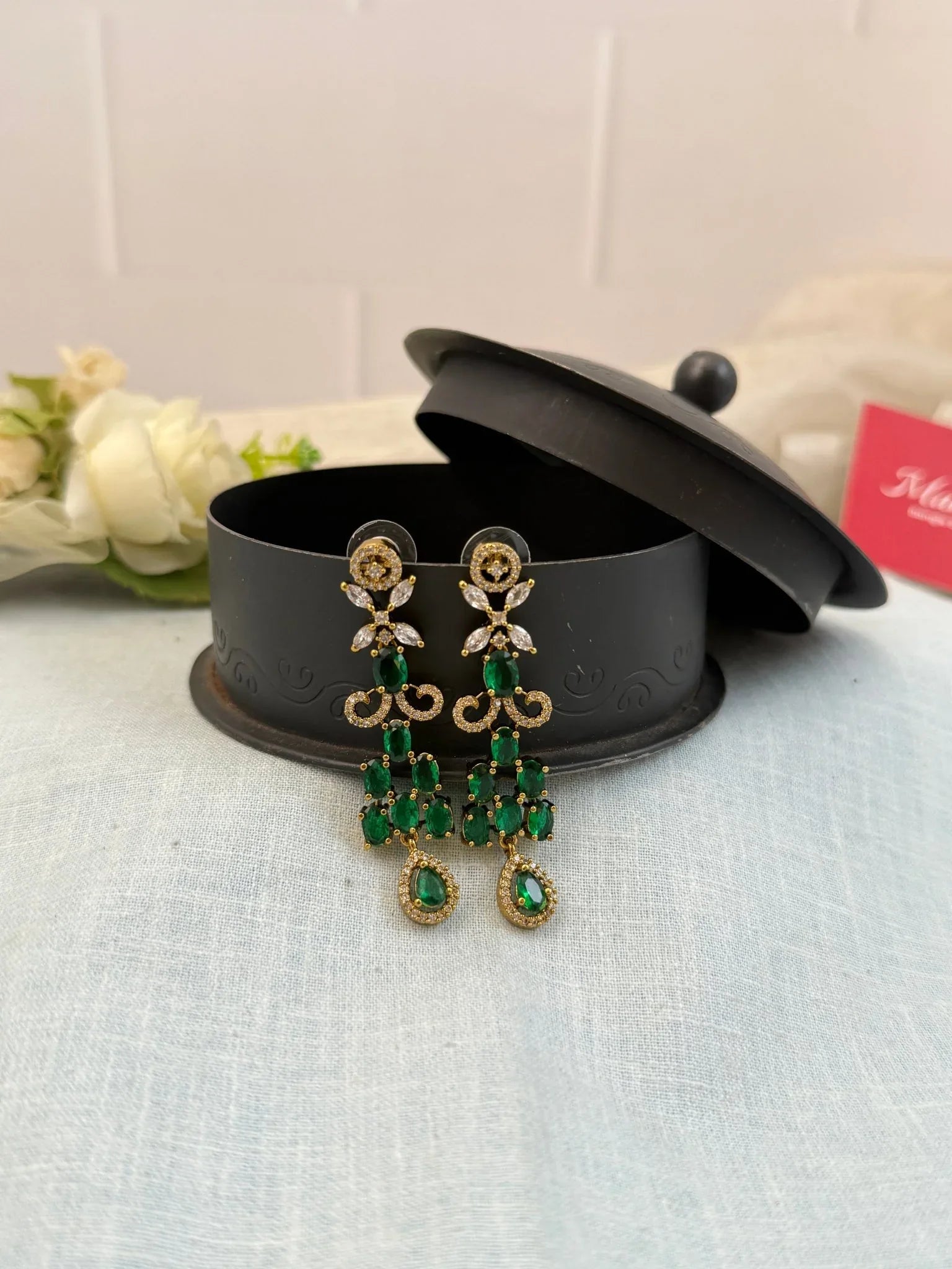 Royal Victorian Stone Earrings 0233 - Mahilas