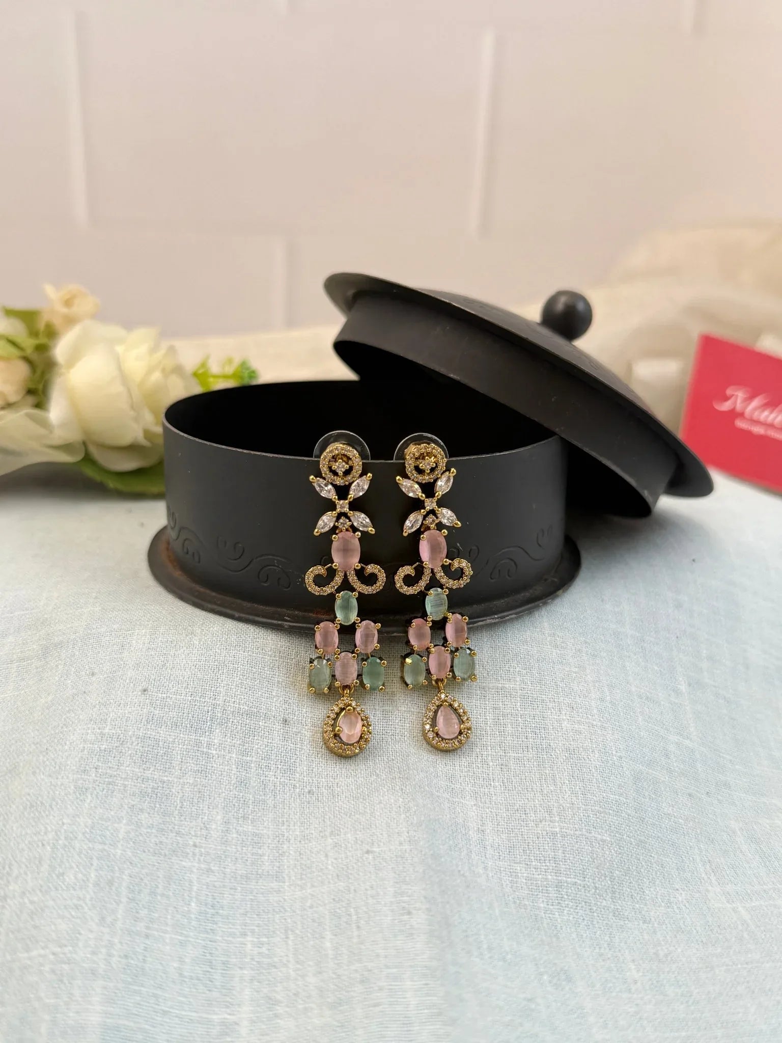 Royal Victorian Stone Earrings 0239 - Mahilas