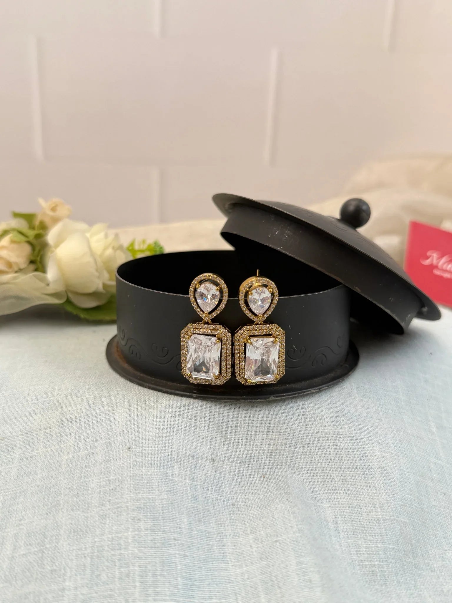 Royal Victorian Stone Earrings 0250 - Mahilas