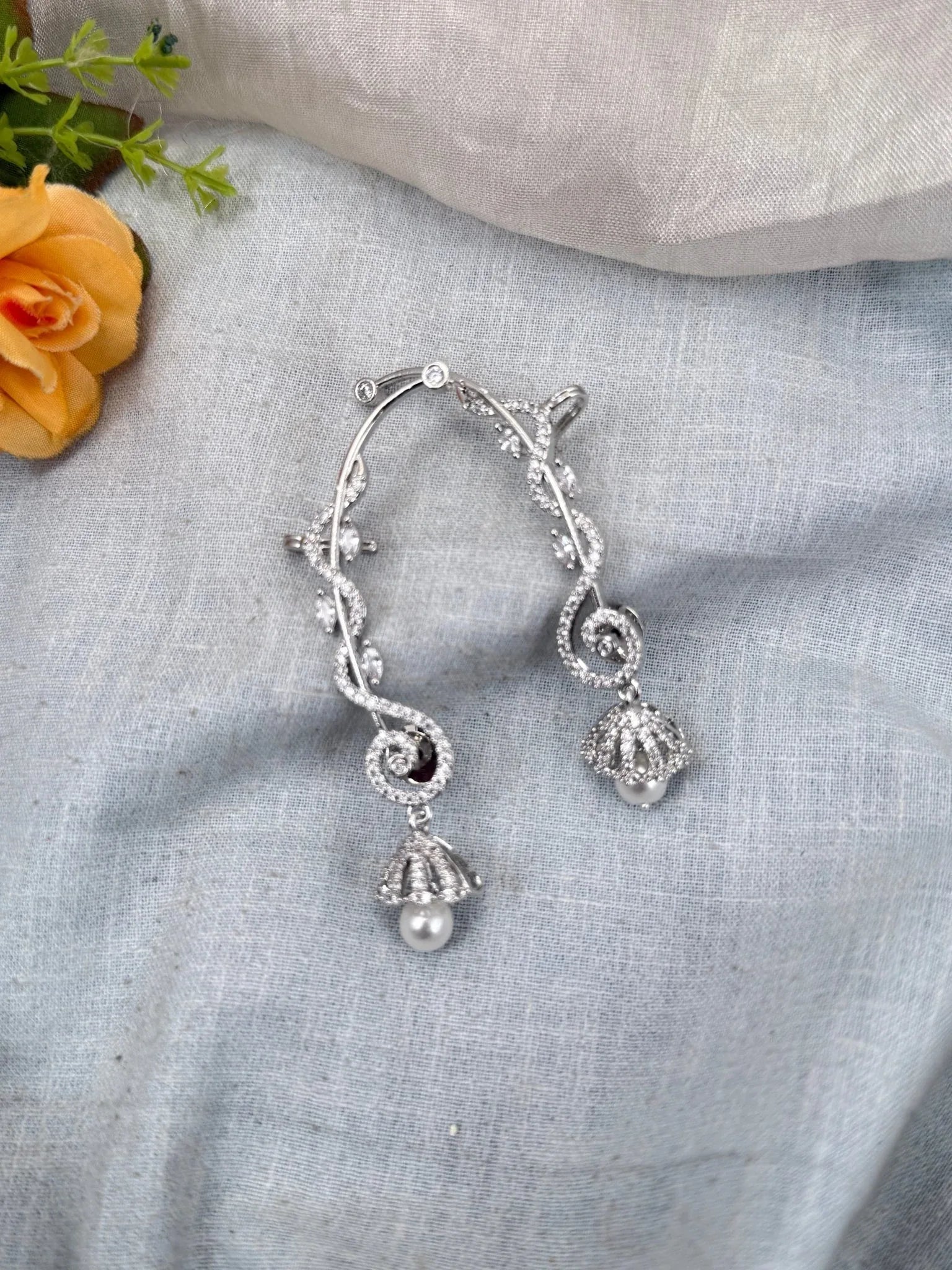 Royal Zircon Stone Earcuff Earrings 0742 - Mahilas