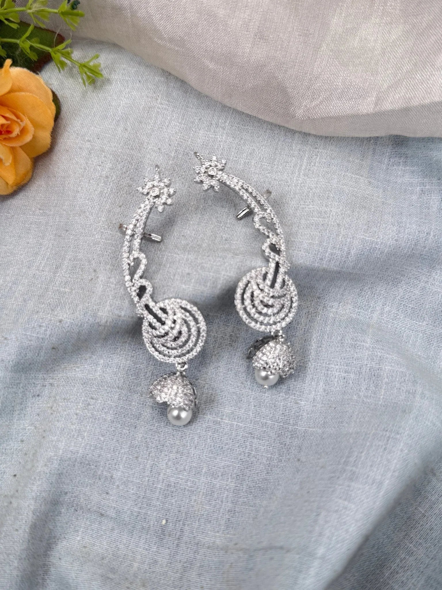 Royal Zircon Stone Earcuff Earrings 0743 - Mahilas