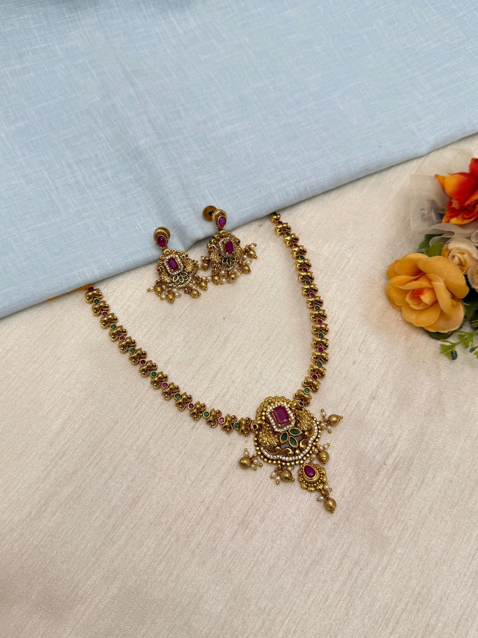 Short Antique Necklace 0710 - Mahilas