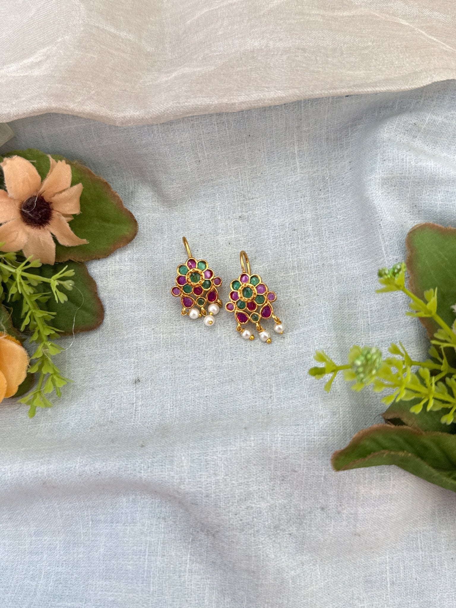 Simple Stone Antique Bugadi Earrings 2014 - Mahilas