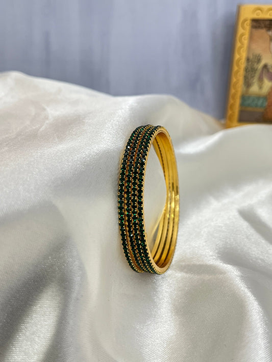 Small Stones Thin Bangles Design - Amulya - Mahilas