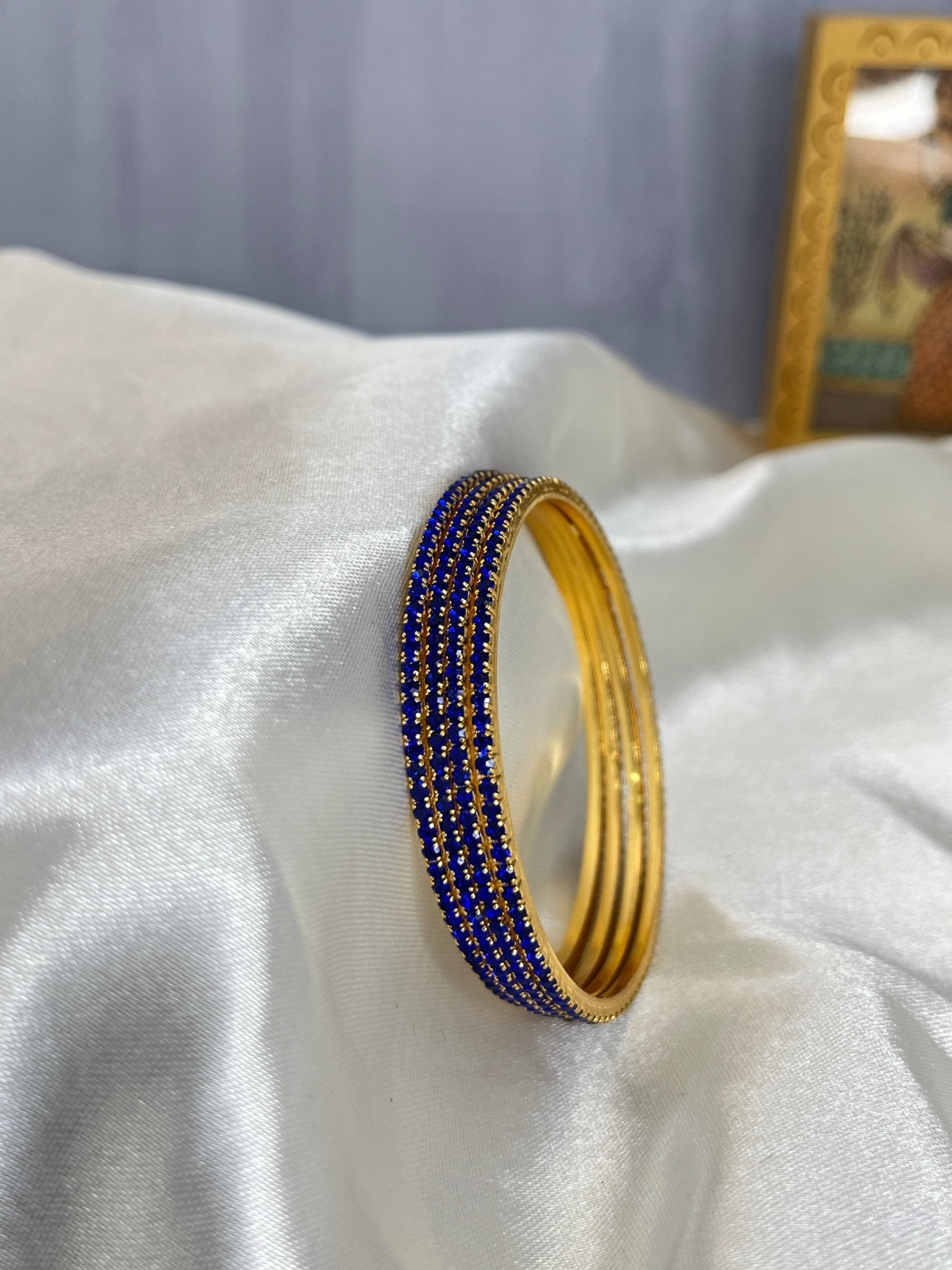 Small Stones Thin Bangles Design - Amulya - Mahilas