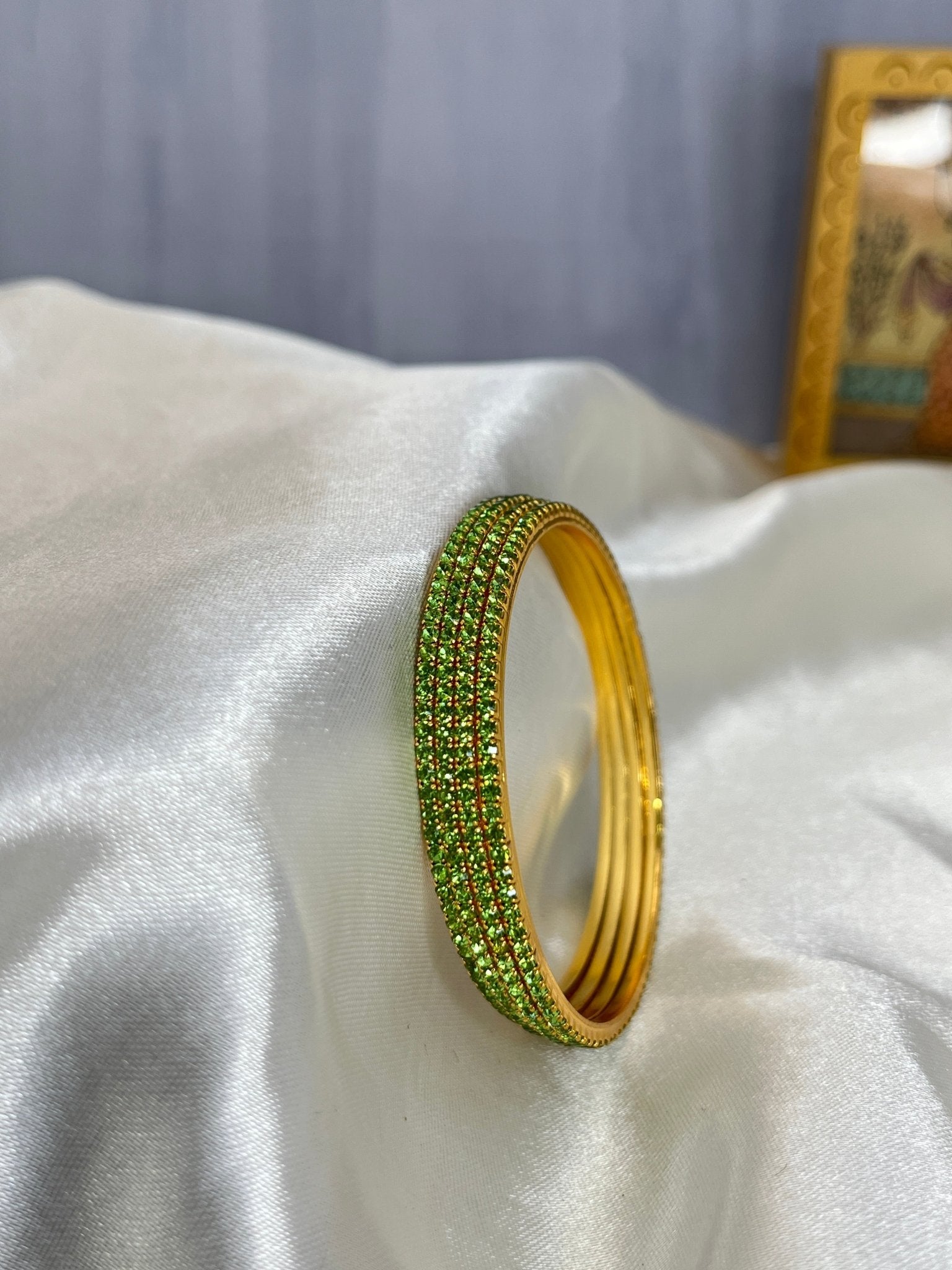 Small Stones Thin Bangles Design - Amulya - Mahilas